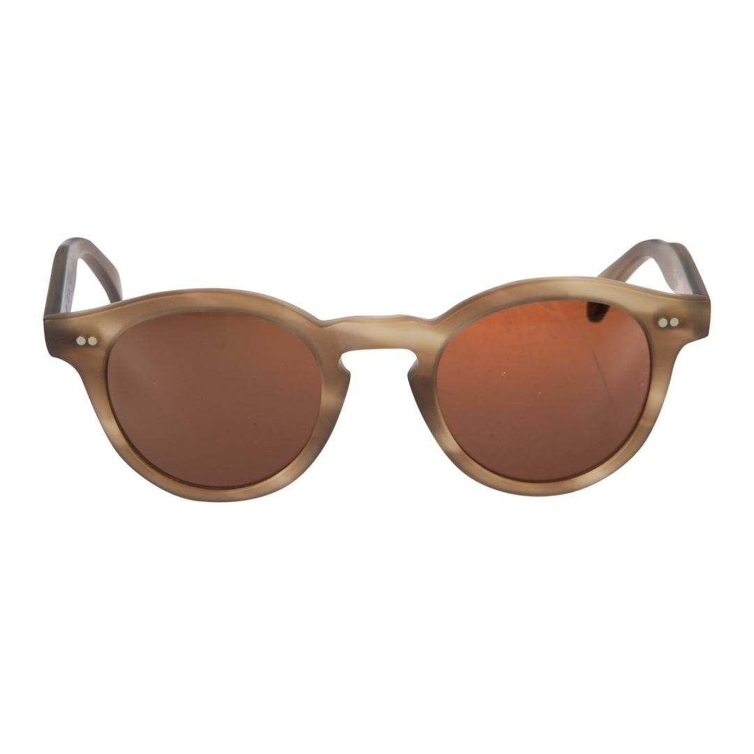 Tony Rounded Frame Sunglasses with Matte Finish