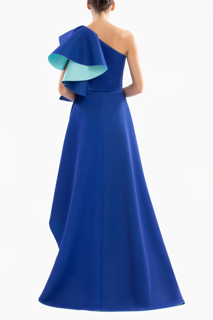 Double Faced Scuba Long Dress