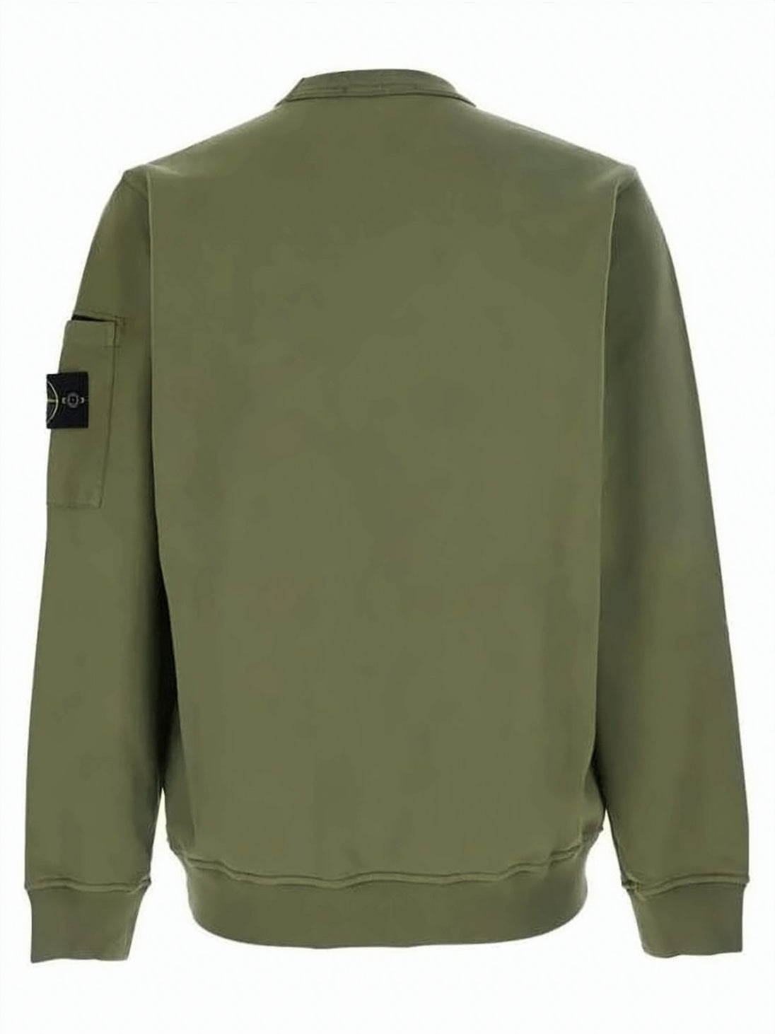 Olive Green Relaxed Fit Crewneck Sweatshirt