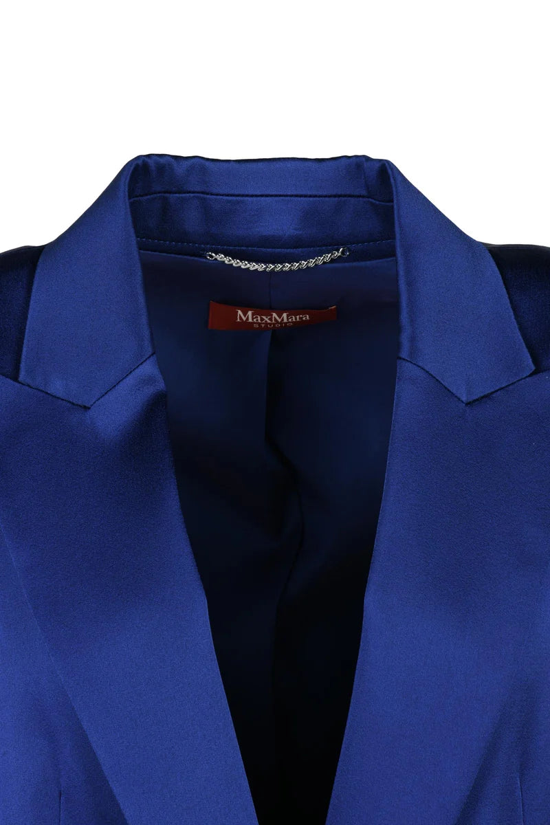 Studio Satin Jacket - Blue