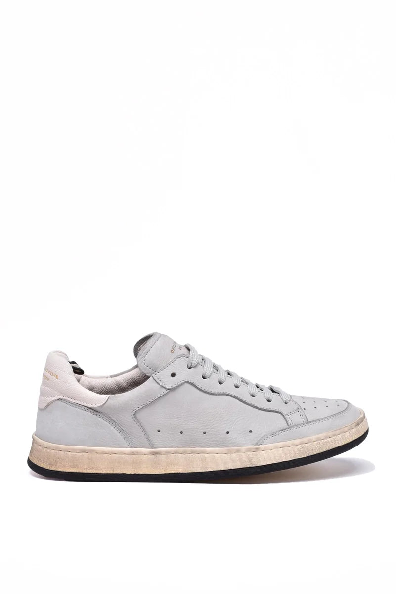 Leather Sneakers - Light Grey