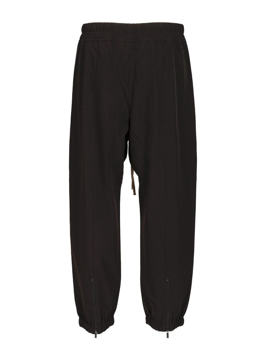 Relaxed Fit Black Jogger Pants With Elastic Cuffs