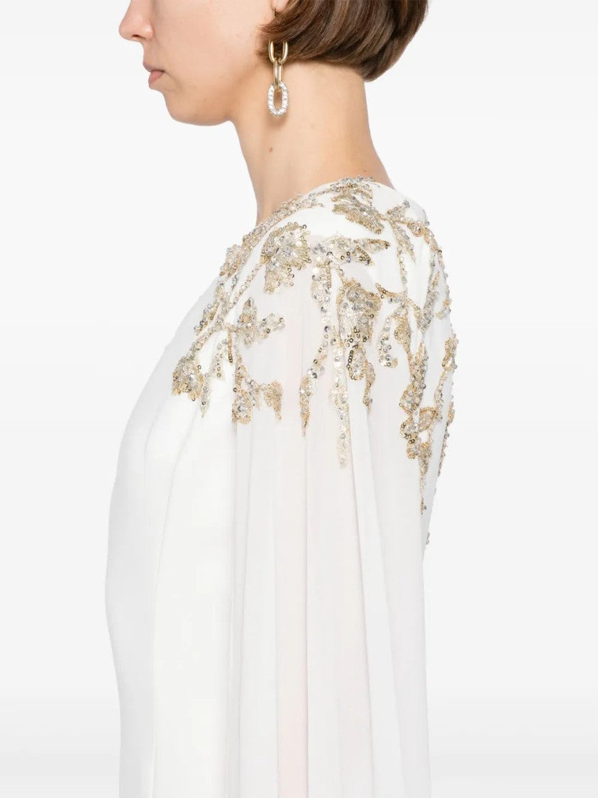 Embellished Crepe Kaftan