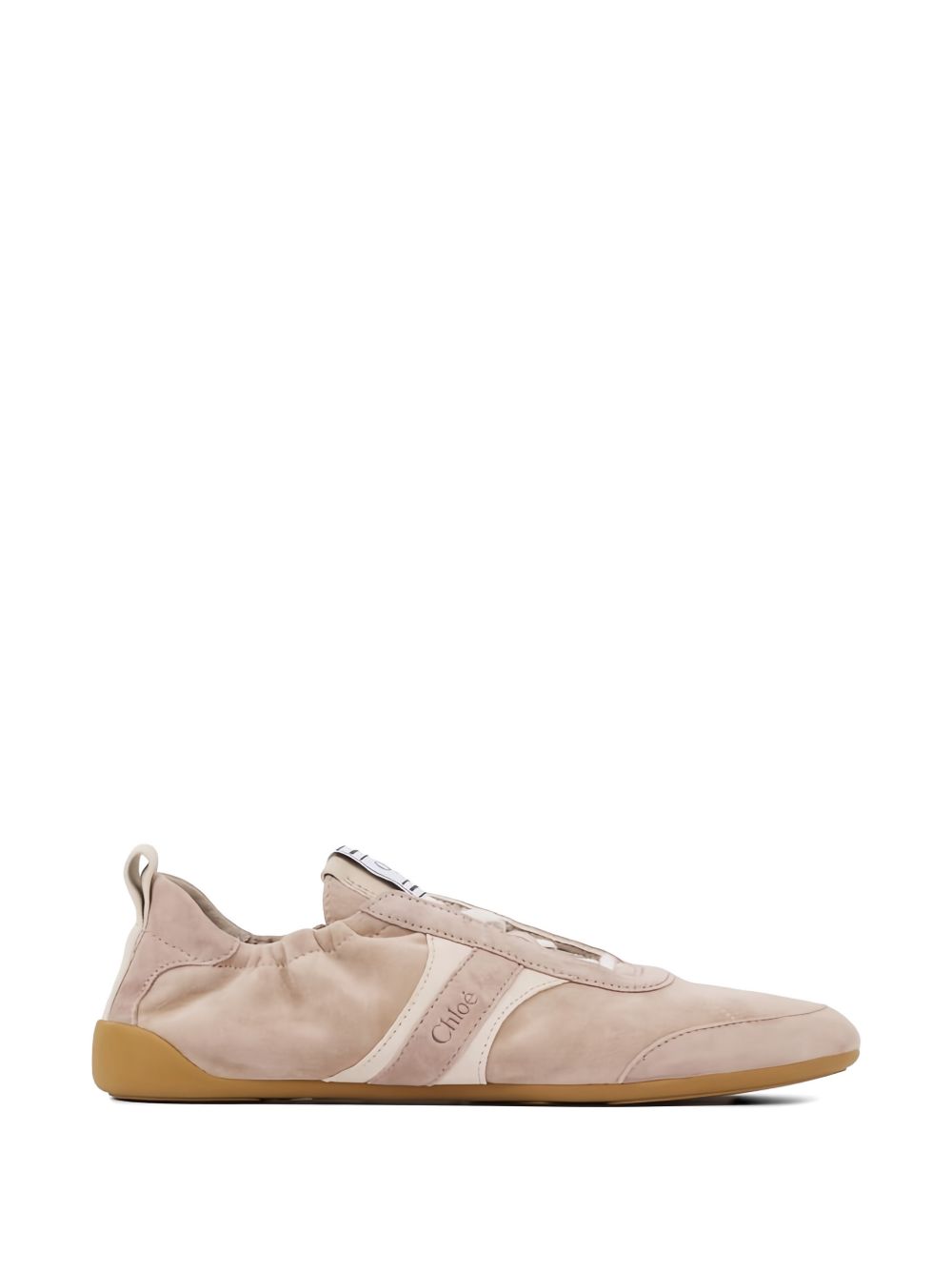 Matte Finish Flat Shoes with Elasticized Sides