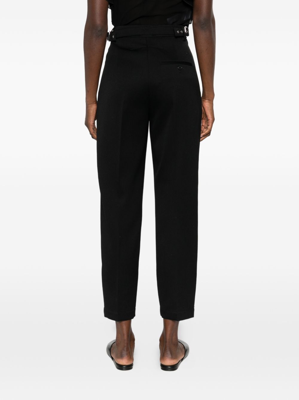 Straight Leg Trousers With Concealed Fly
