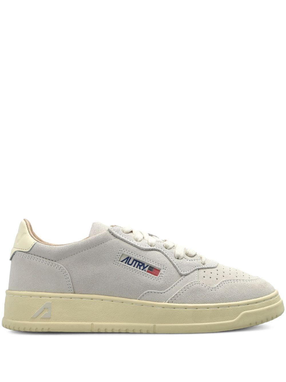 Light Grey Sneakers With Tonal Stitching