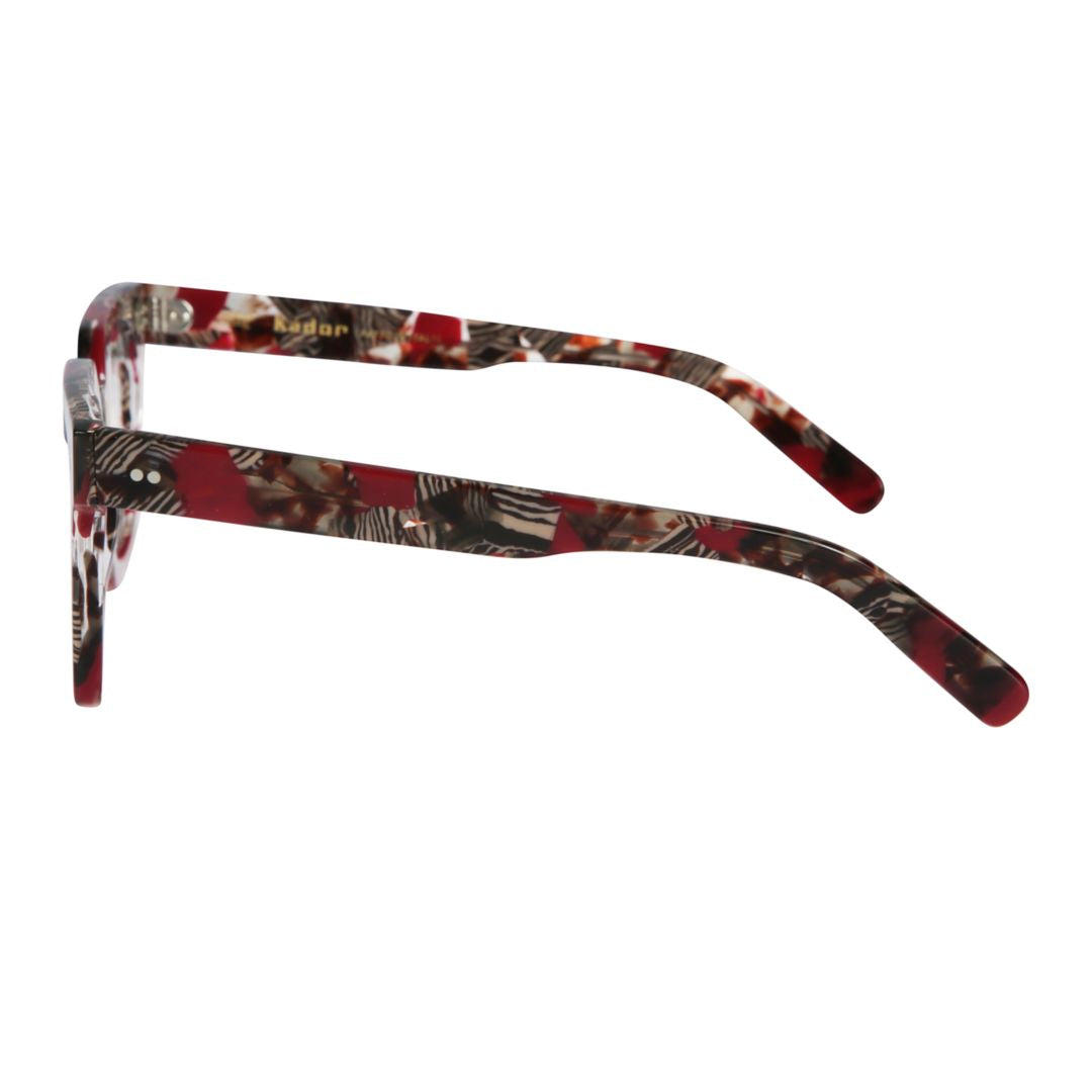 Maya Oversized Square Frame Sunglasses with Marbled Pattern
