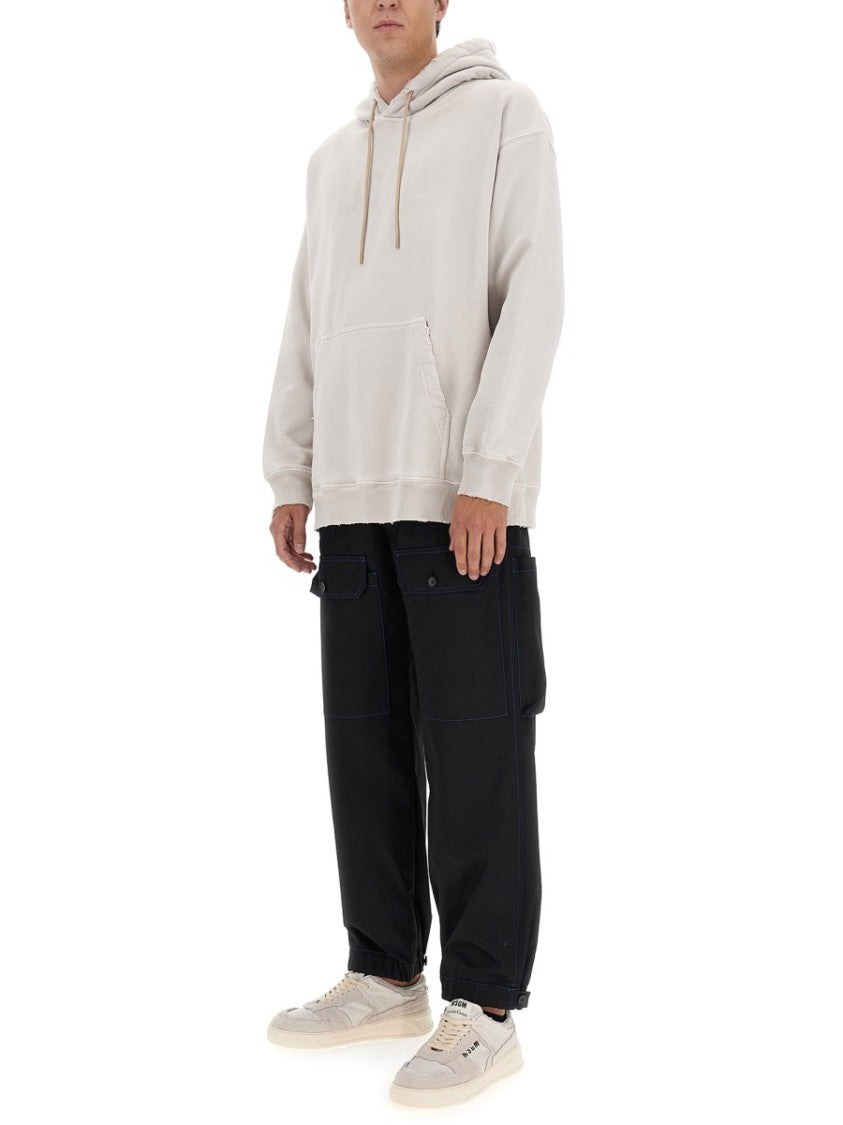Cotton Hoodie With Subtle Logo Detail