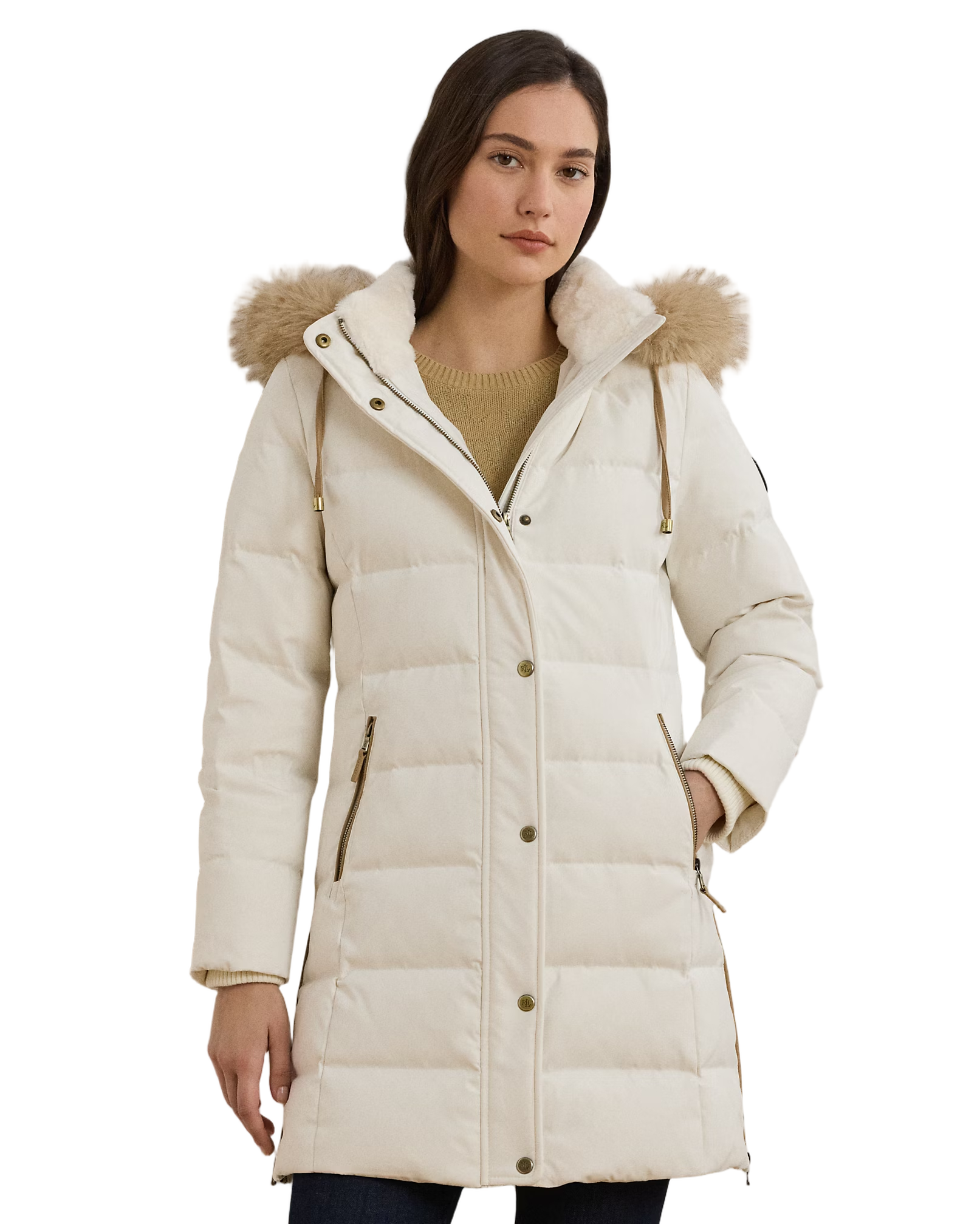 Insulated Coat With High Collar