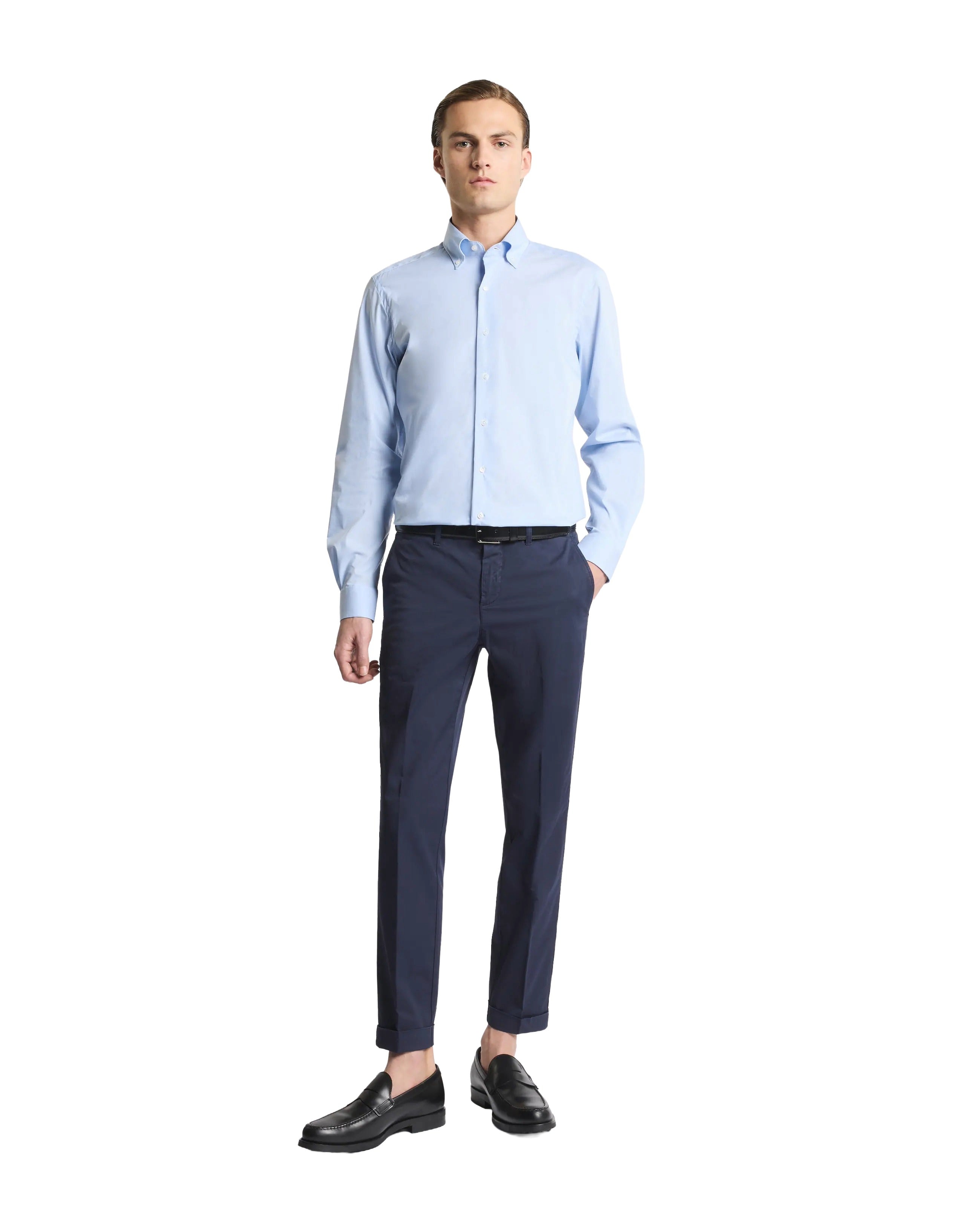 French Collar Stretch Dress Shirt
