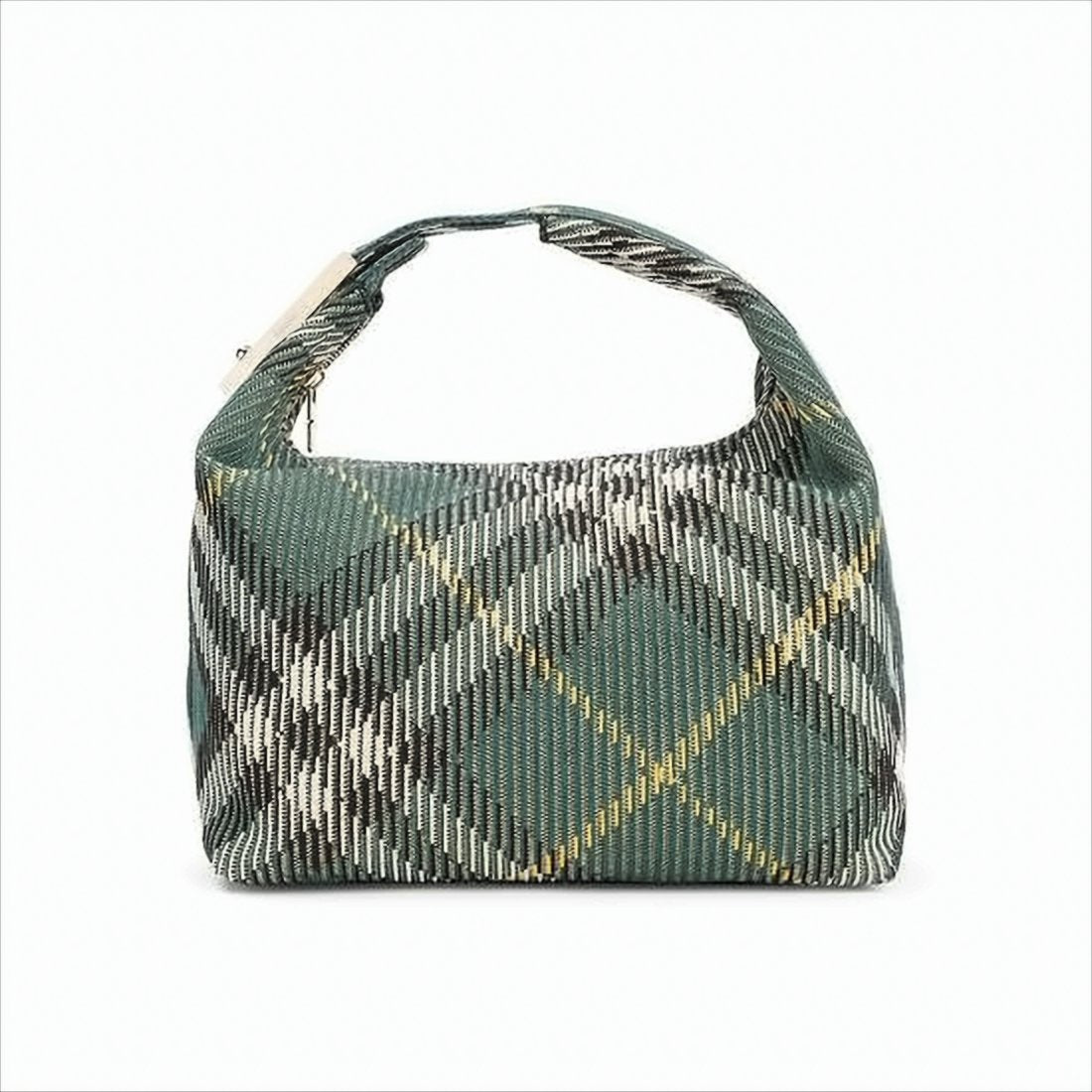 Structured Plaid Shoulder Bag