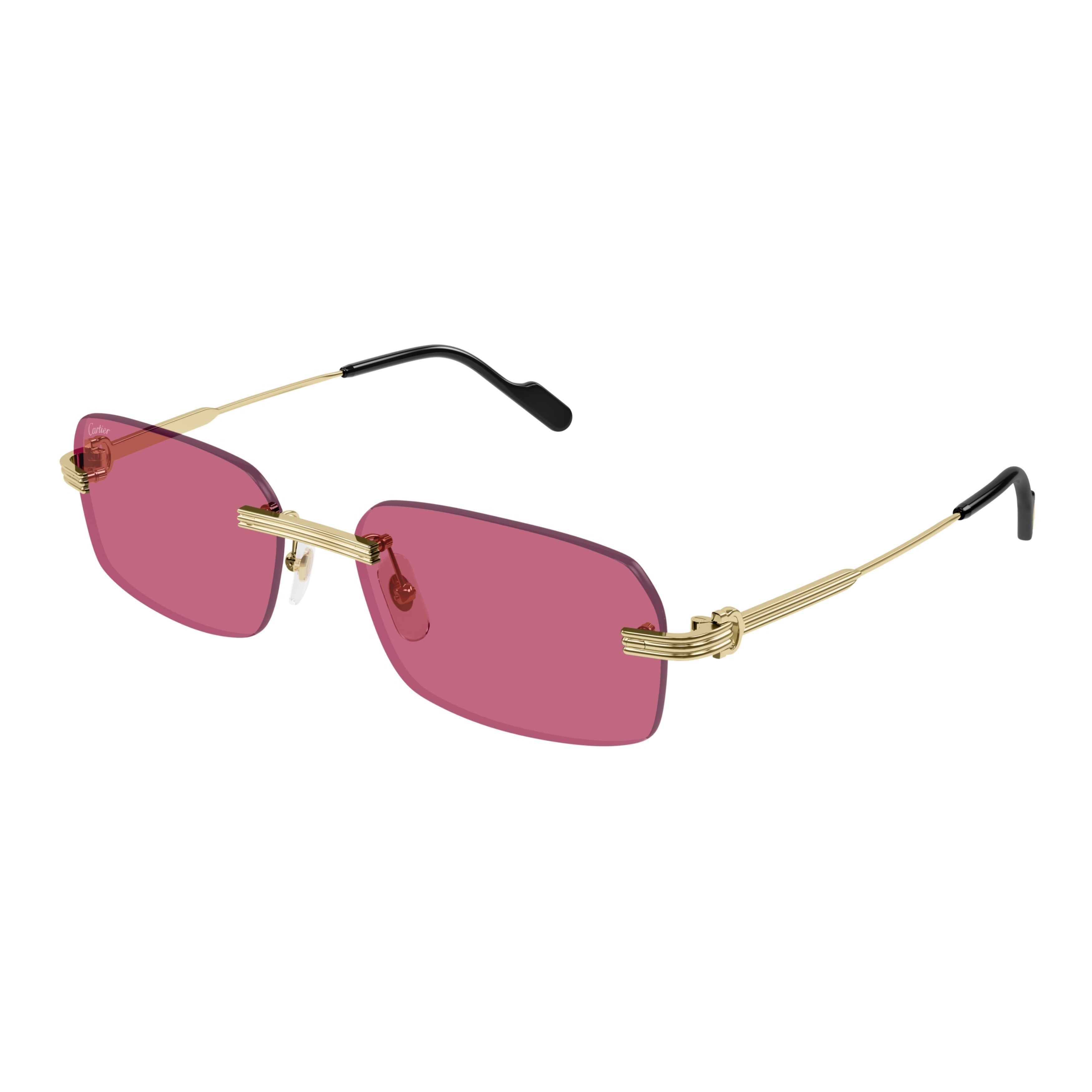 Ct0271s Rimless Pink Lens Sunglasses
