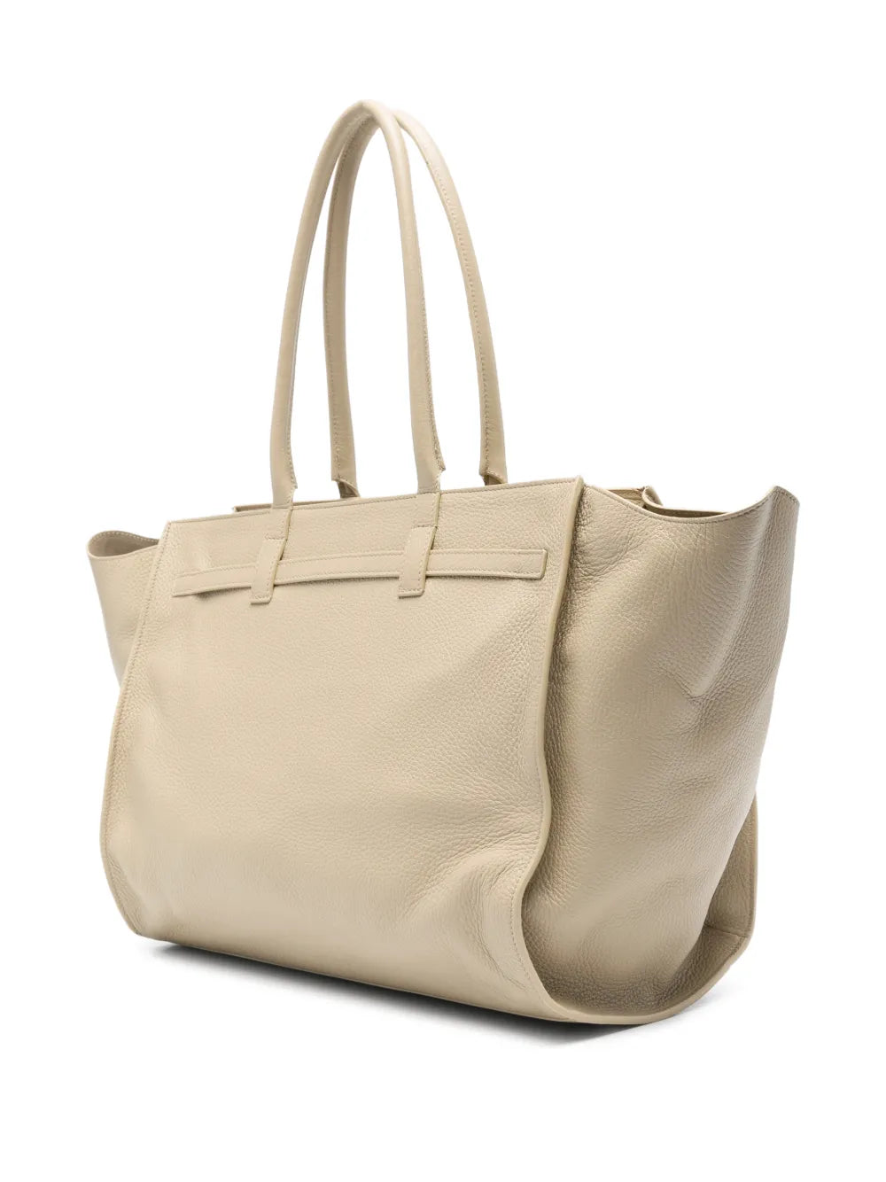 Structured Handbag With Detachable Shoulder Strap And Minimalist Design
