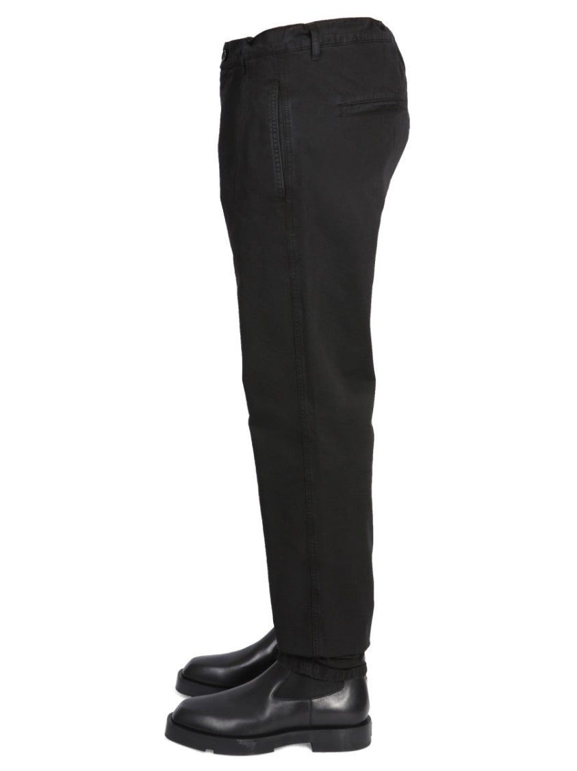 Straight-Leg Chinos With Zipper