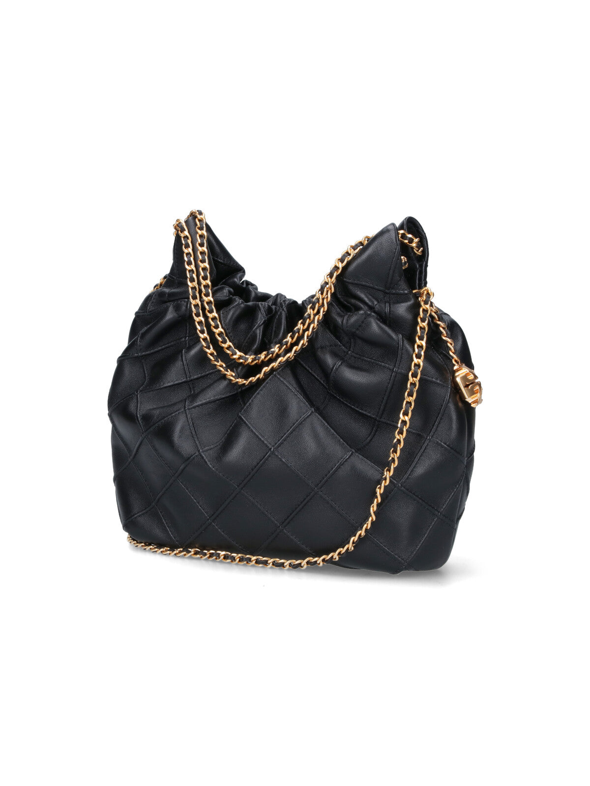 Black Fleming Quilted Lambskin Mini Bag