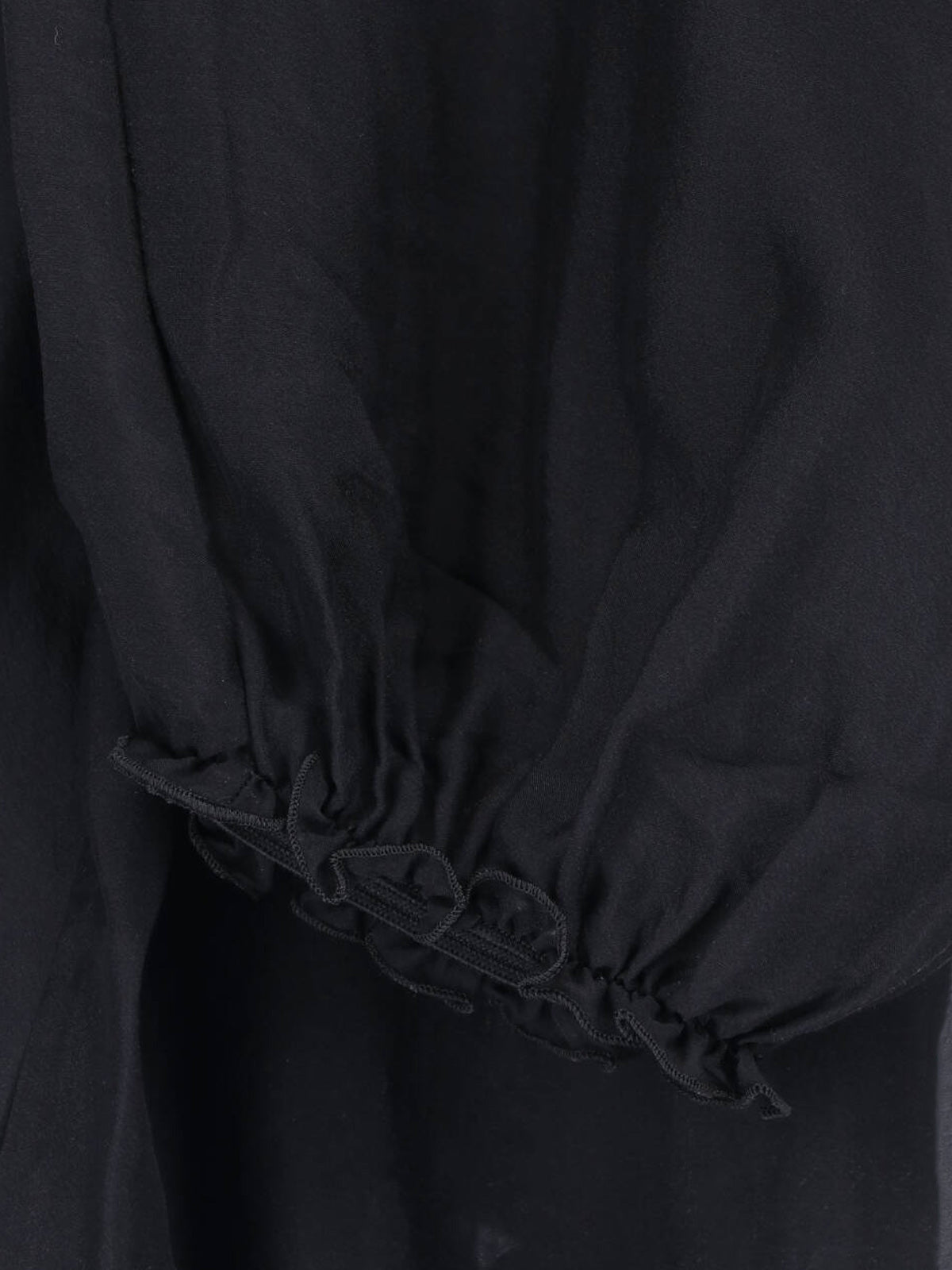 Black Sheer Silk Weza Trousers