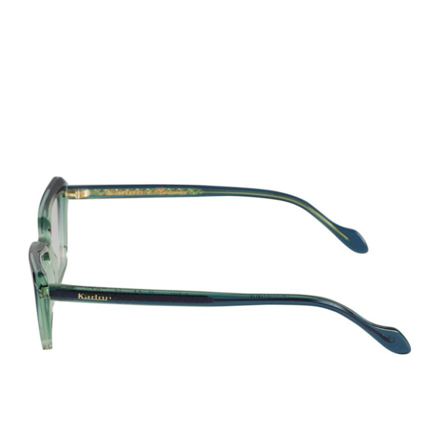 Butterfly Glamour-V Geometric Gradient Eyewear with Gold Detail