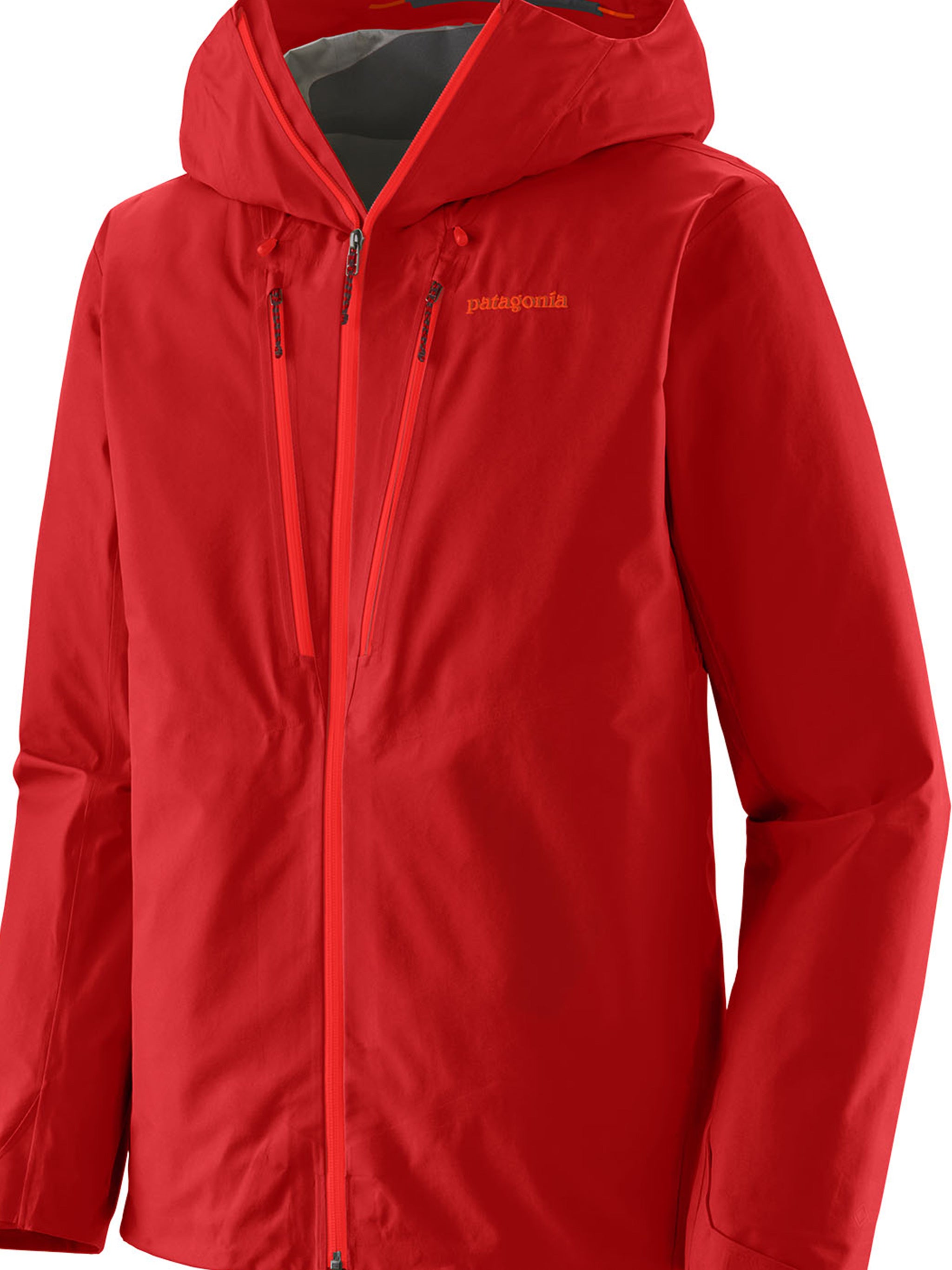 Red Triolet Jacket Hooded Rain Jacket