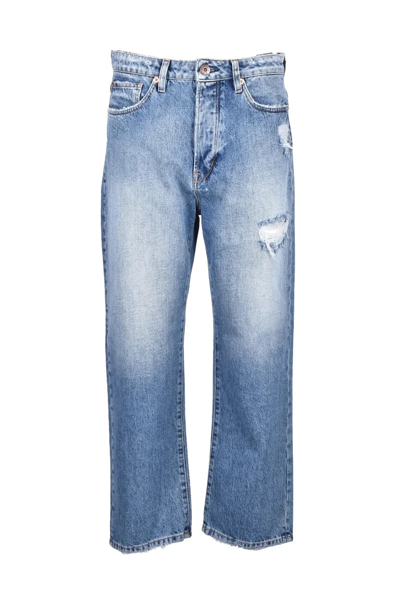 Sabina Girlfriend Jeans - Light Blue