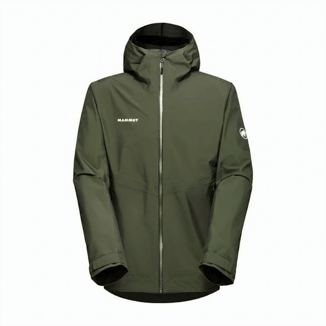 Hooded Green Jacket with Streamlined Design