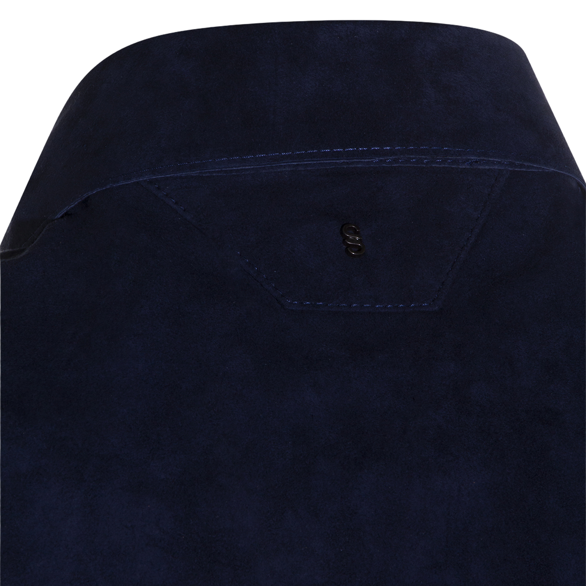 Deep Navy Blue Suede Jacket