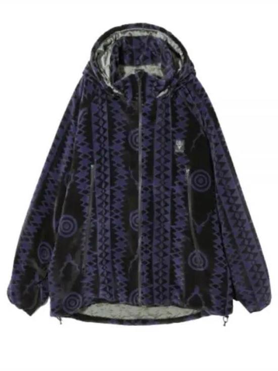Patterned Dark Tone Hooded Sweatshirt with Adjustable Fit