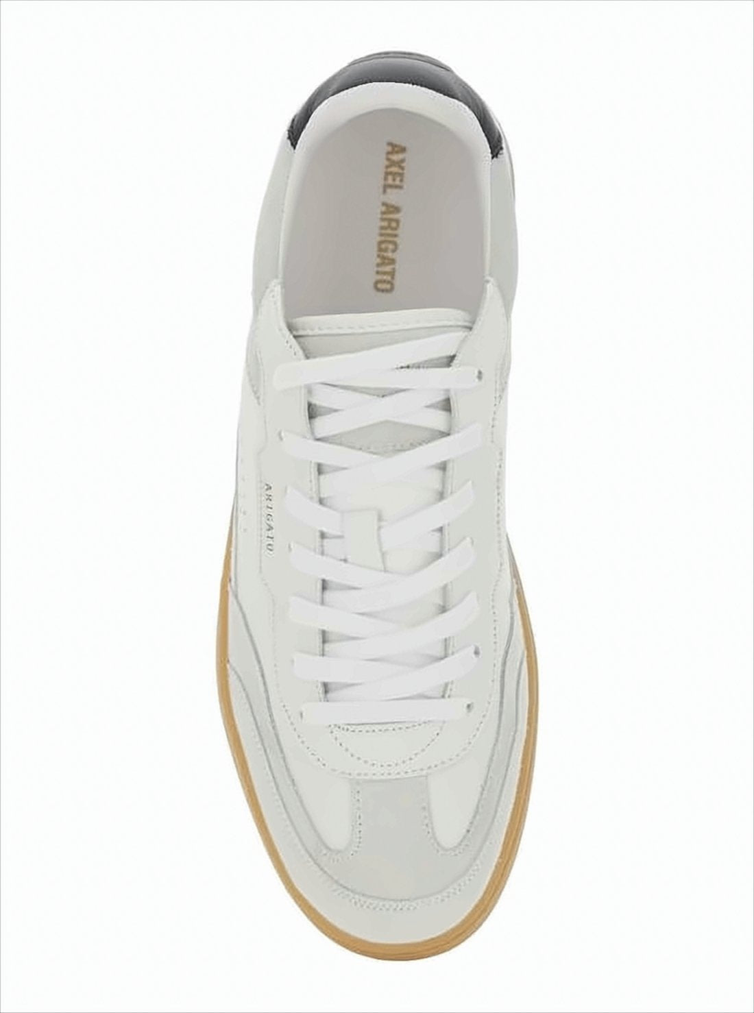 Low-Top Sneakers with Suede and Leather Panels