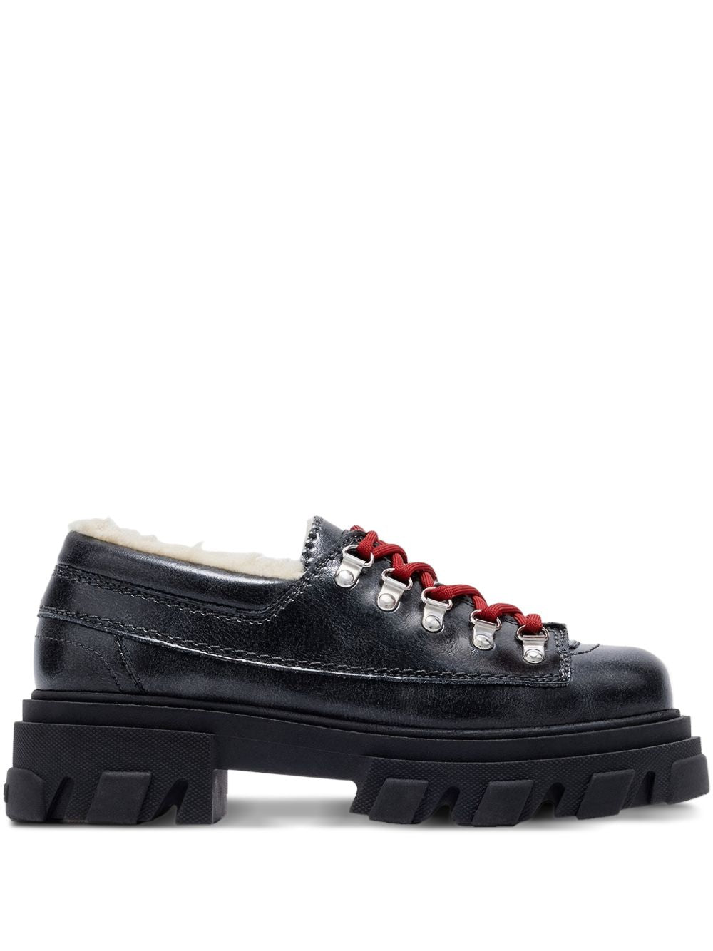 Black Boots With Rugged Lug Sole