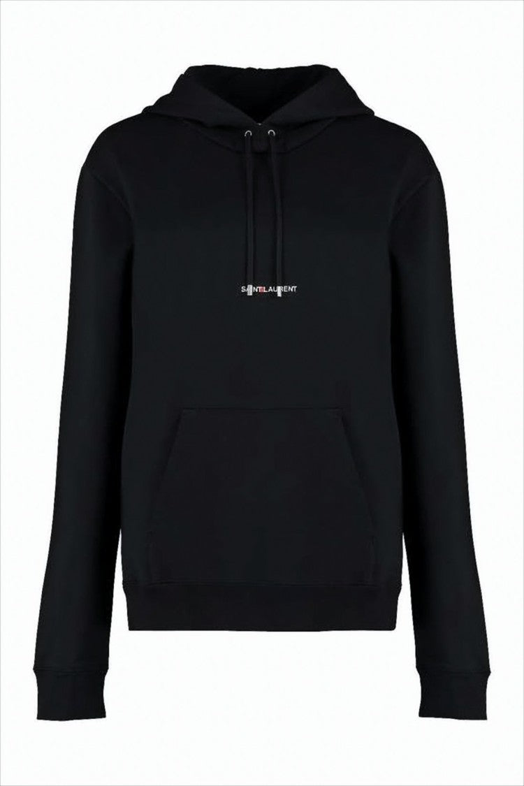 Classic Black Hoodie with Drawstring and Kangaroo Pocket