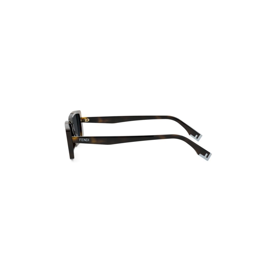 Fe40164i Rectangular Tortoiseshell Sunglasses