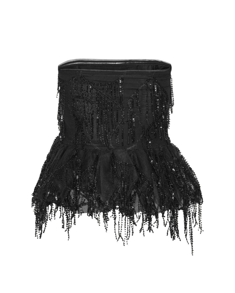 Black Sequin Top