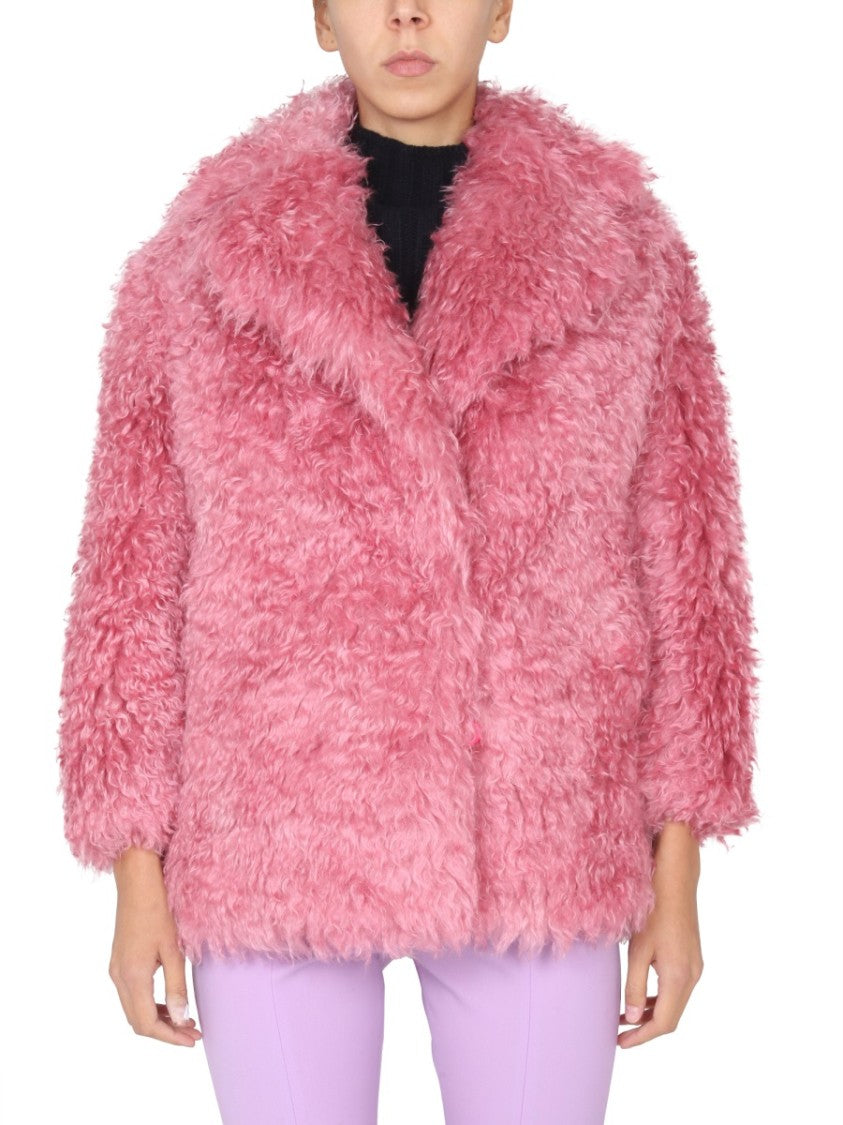 Mid-Length Mohair Coat