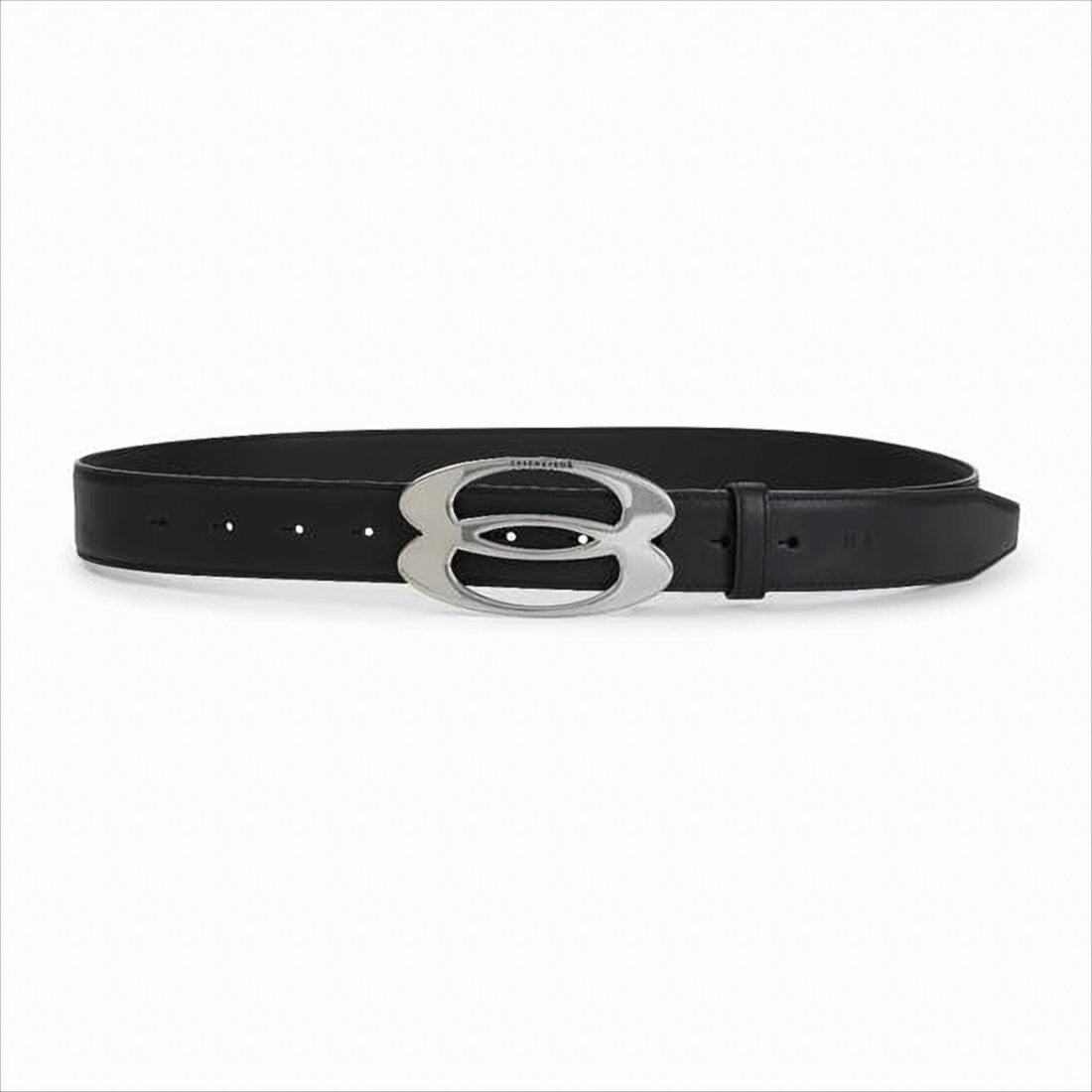 Calf Leather Belt With Double 'B' Buckle Detail