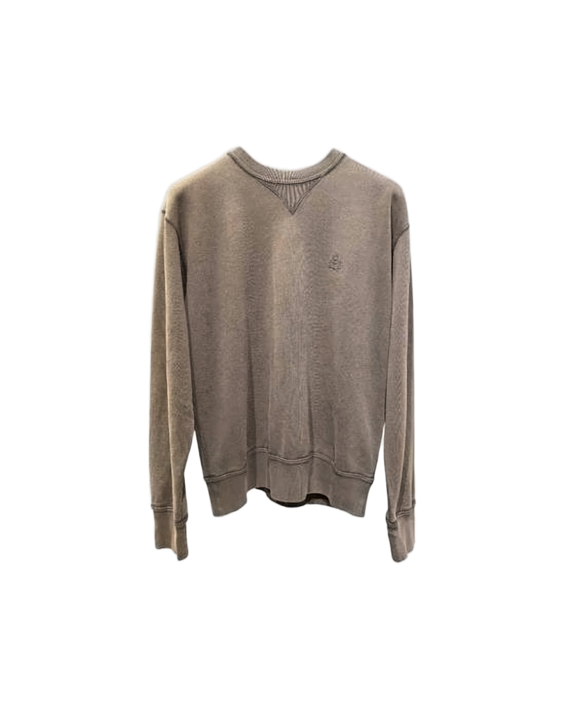 Relaxed Fit Brown Long-Sleeve Sweatshirt
