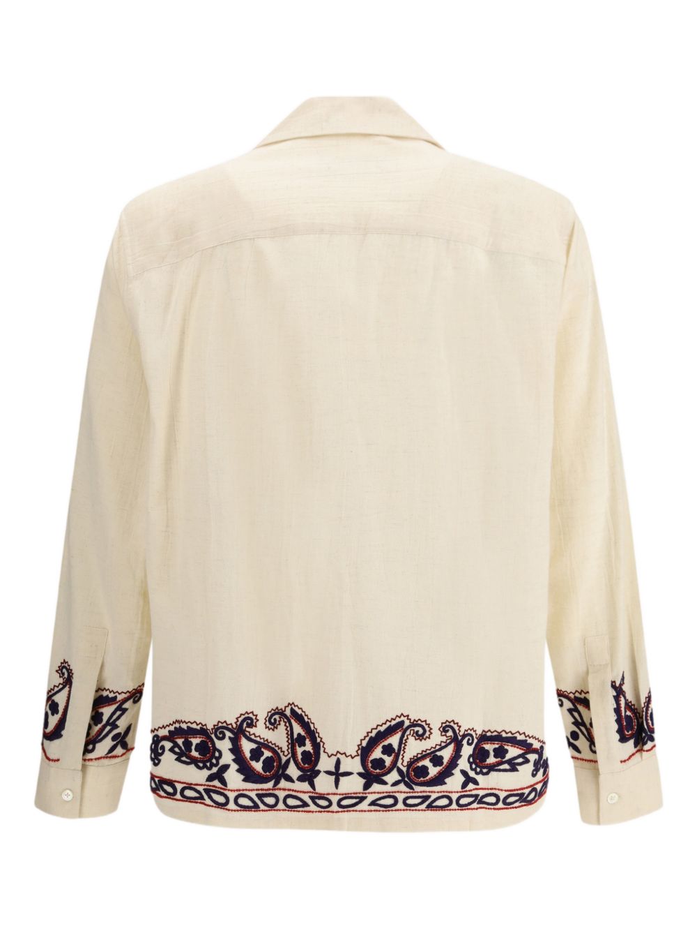 Memento Shirt with Intricate Floral Embroidery
