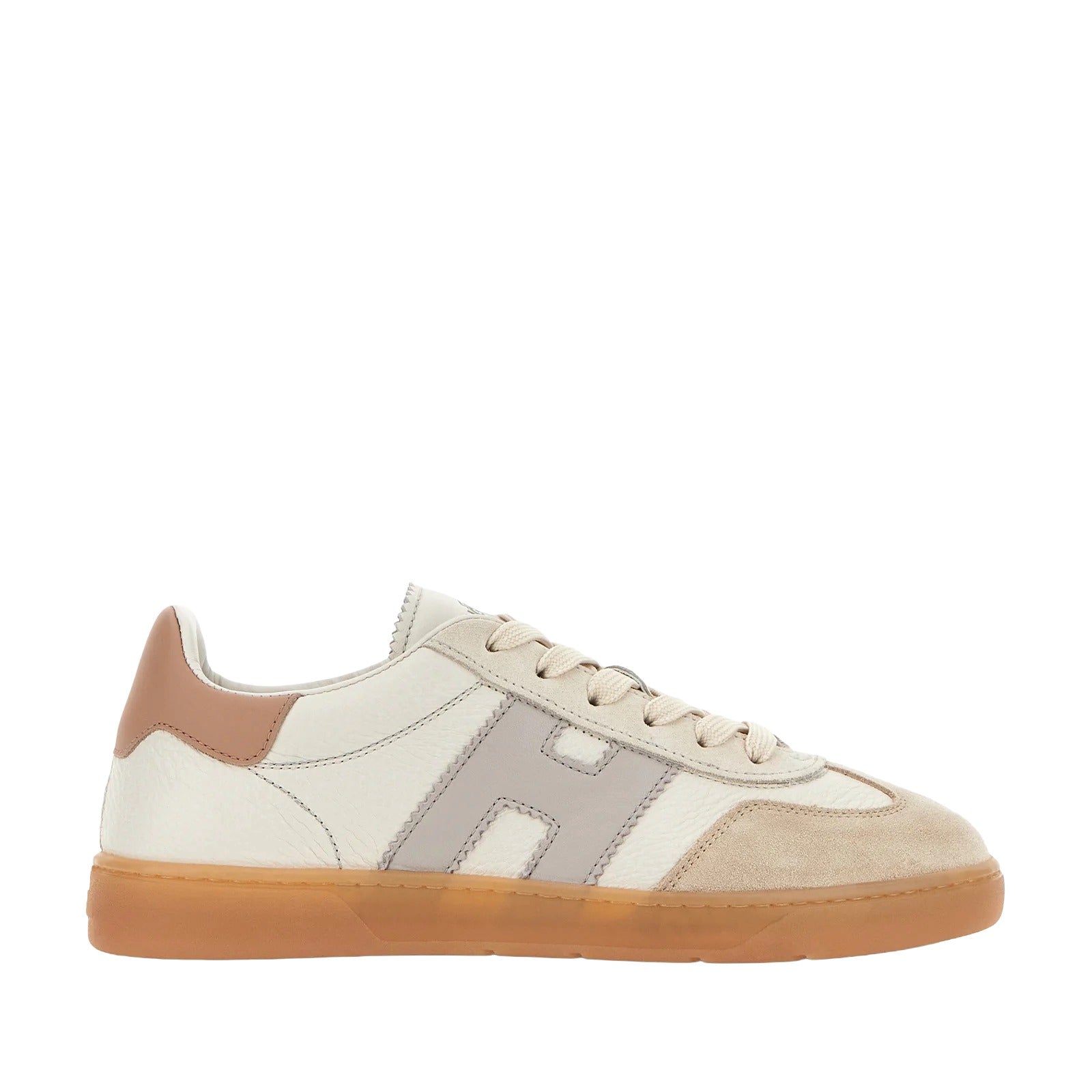 Cool Lace-Up Sneakers in Calfskin and Sheepskin