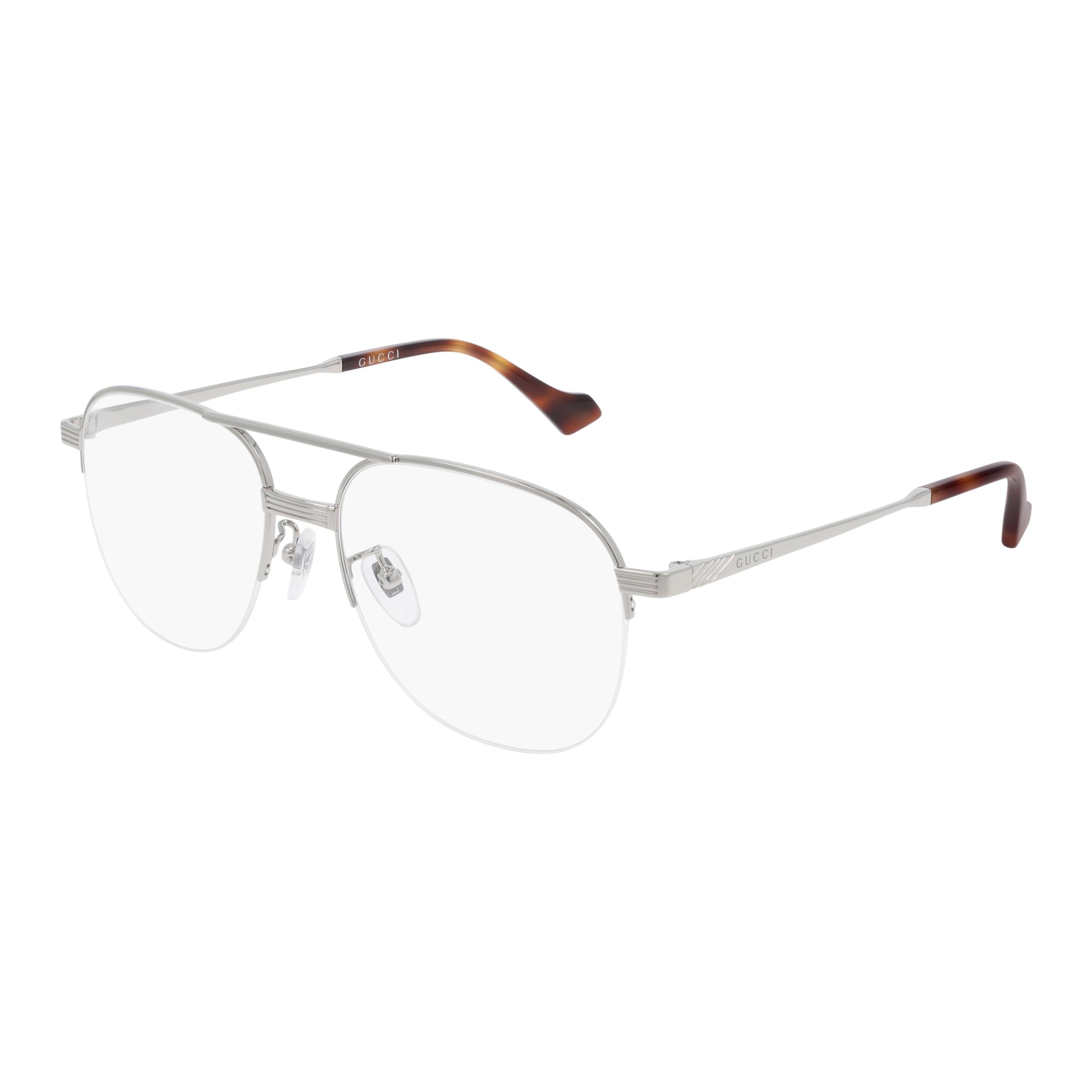 Gg0745o Rectangular Metal Frame Eyeglasses