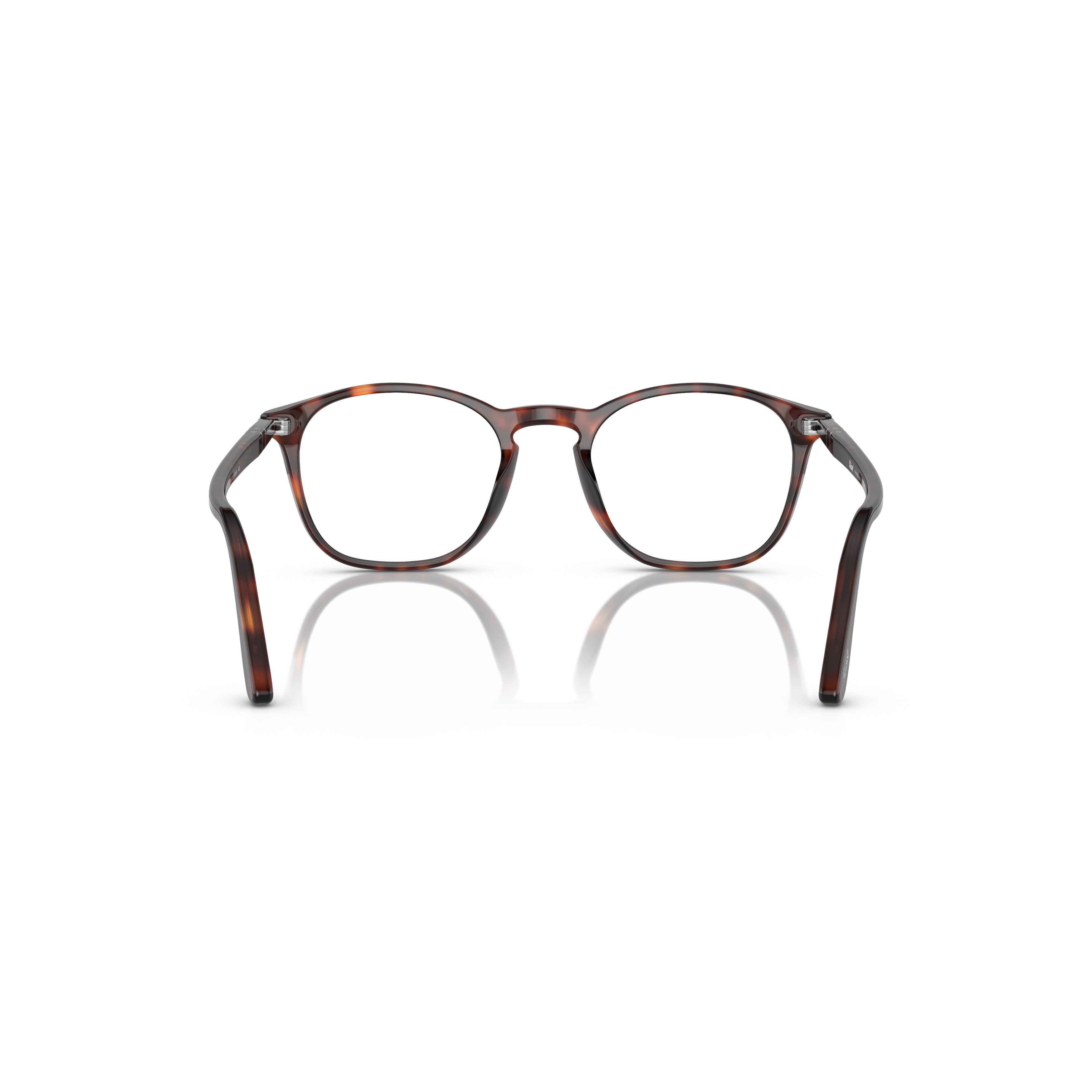 0po3007v Round Frame Tortoiseshell Sunglasses with Keyhole Bridge