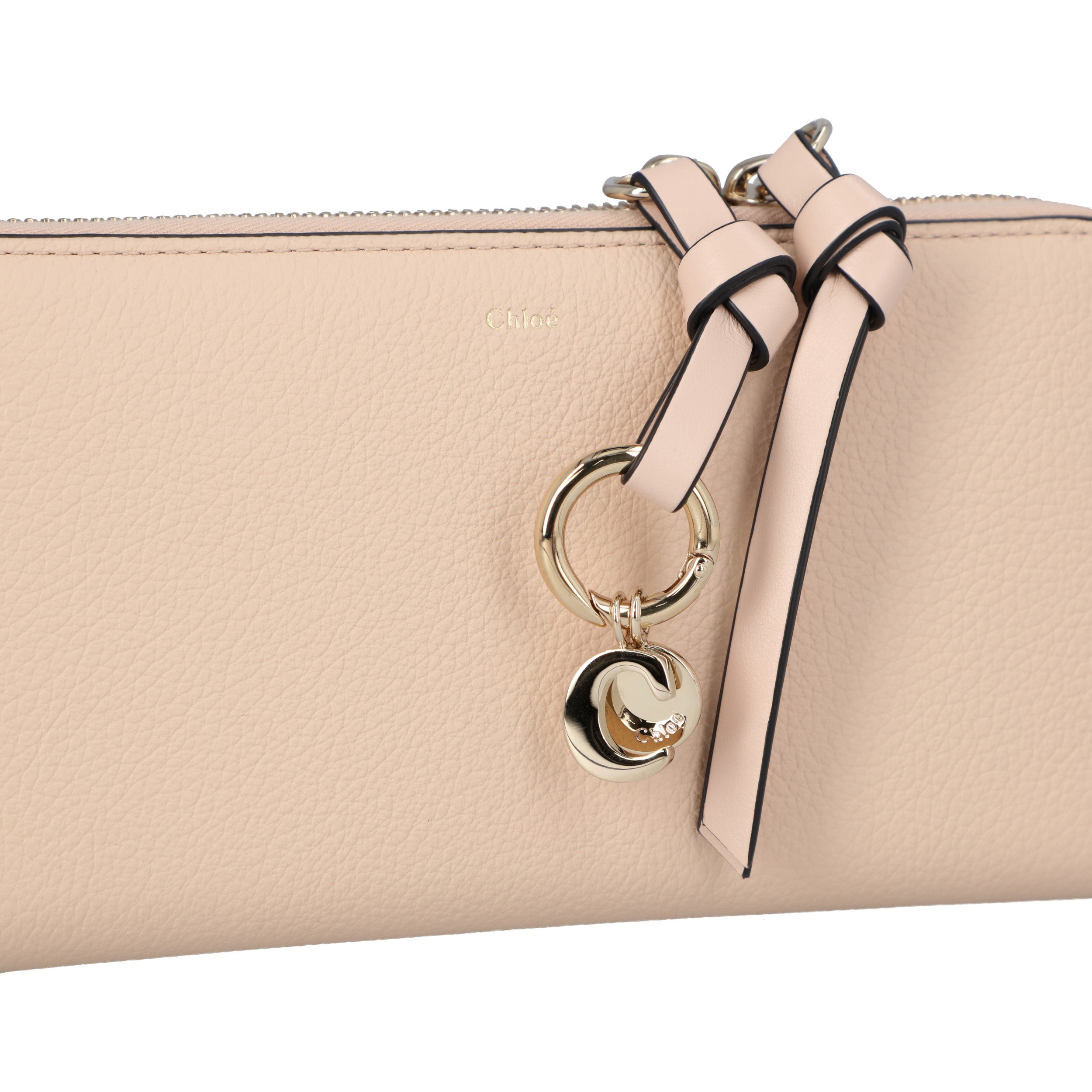 Alphabet Long Wallet Beige