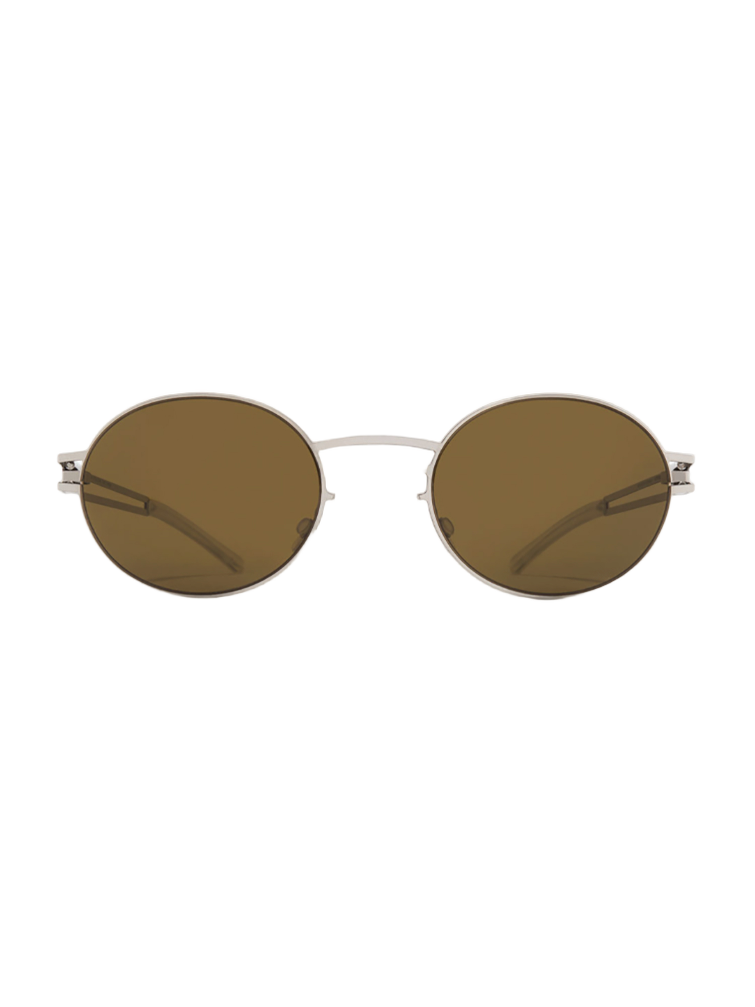 Round Grey Metal Dada Sunglasses