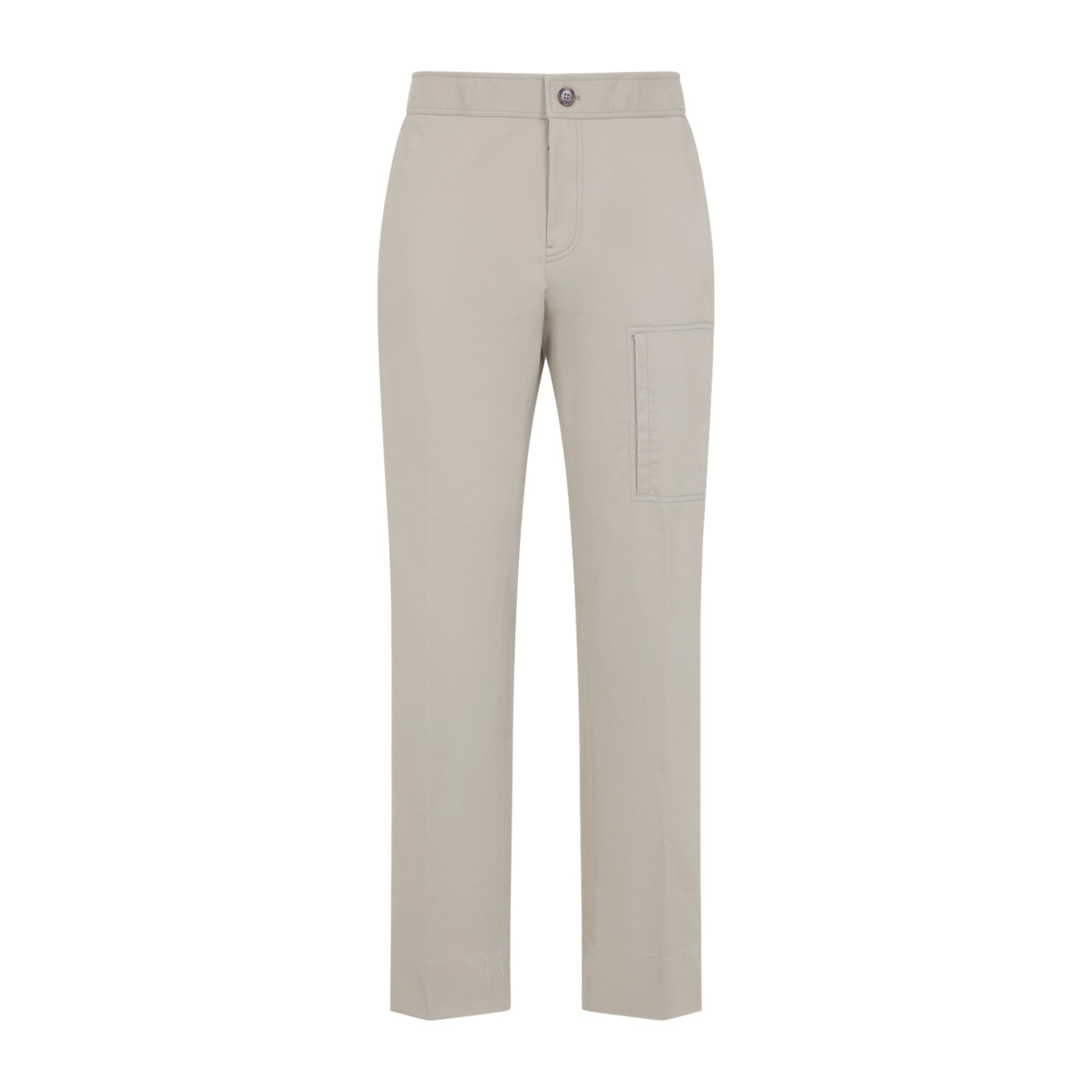 Straight-Leg Trousers With Adjustable Waist Tabs