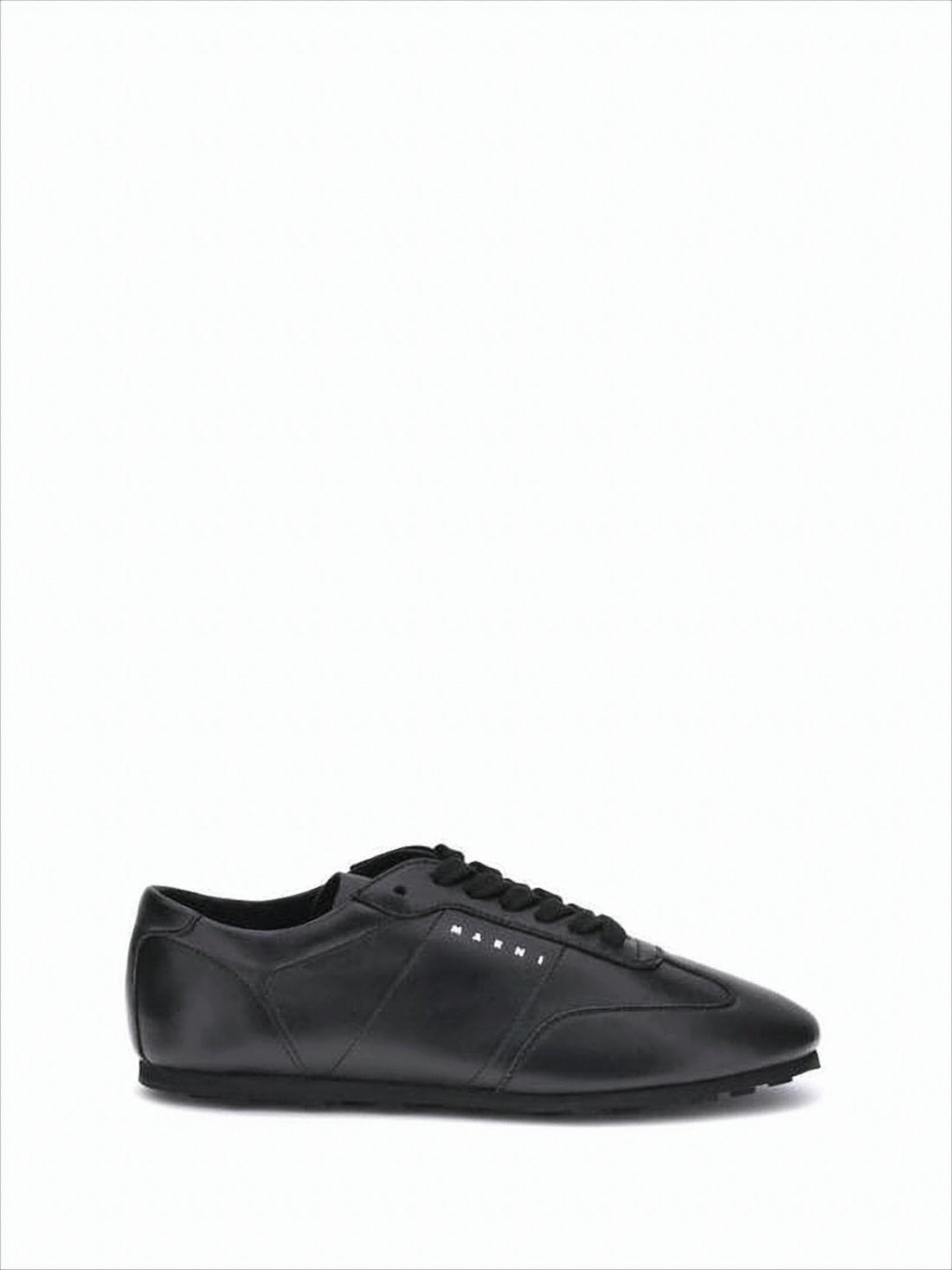 Minimalist Black Nappa Leather Sneakers
