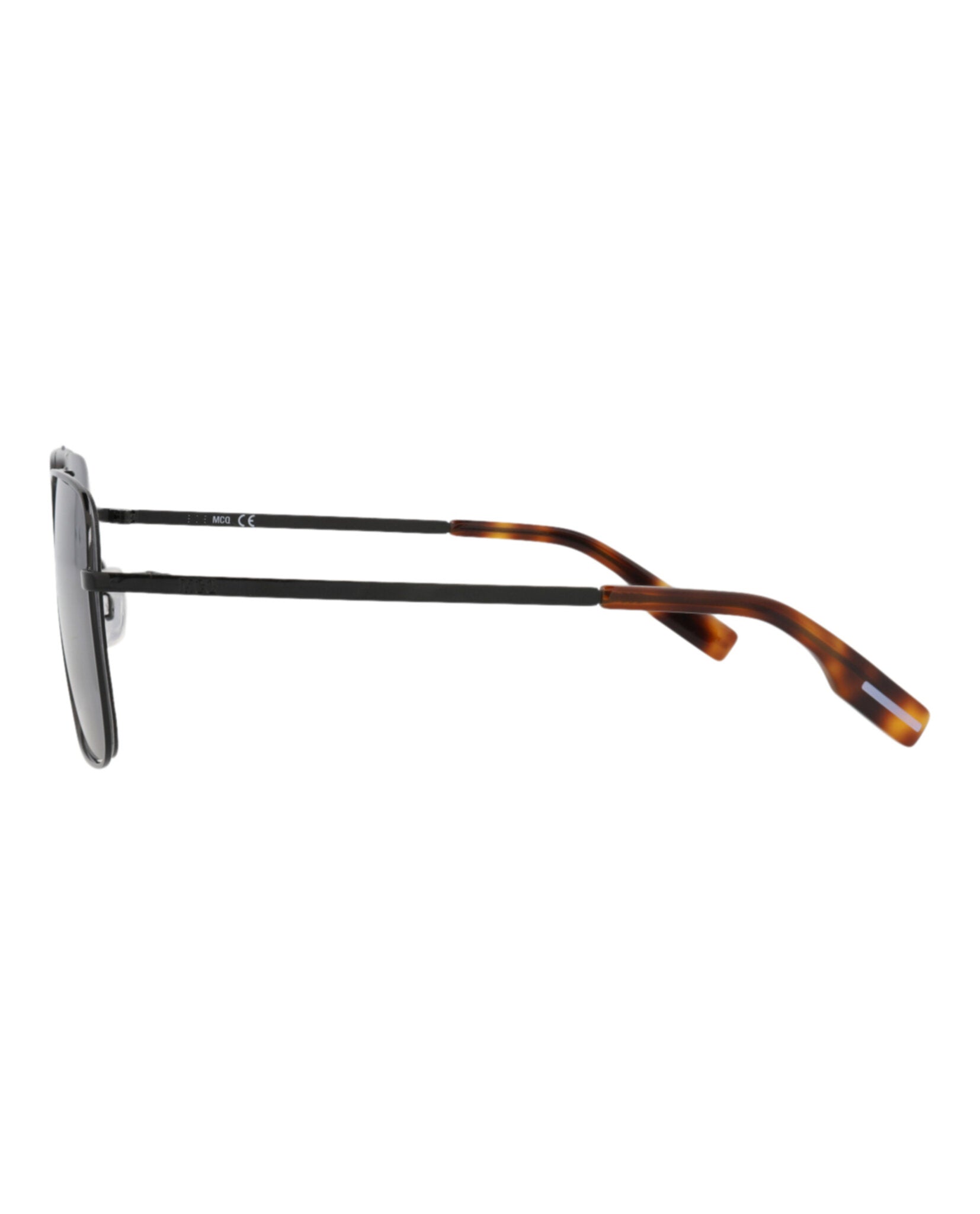 Square-Frame Metal Sunglasses