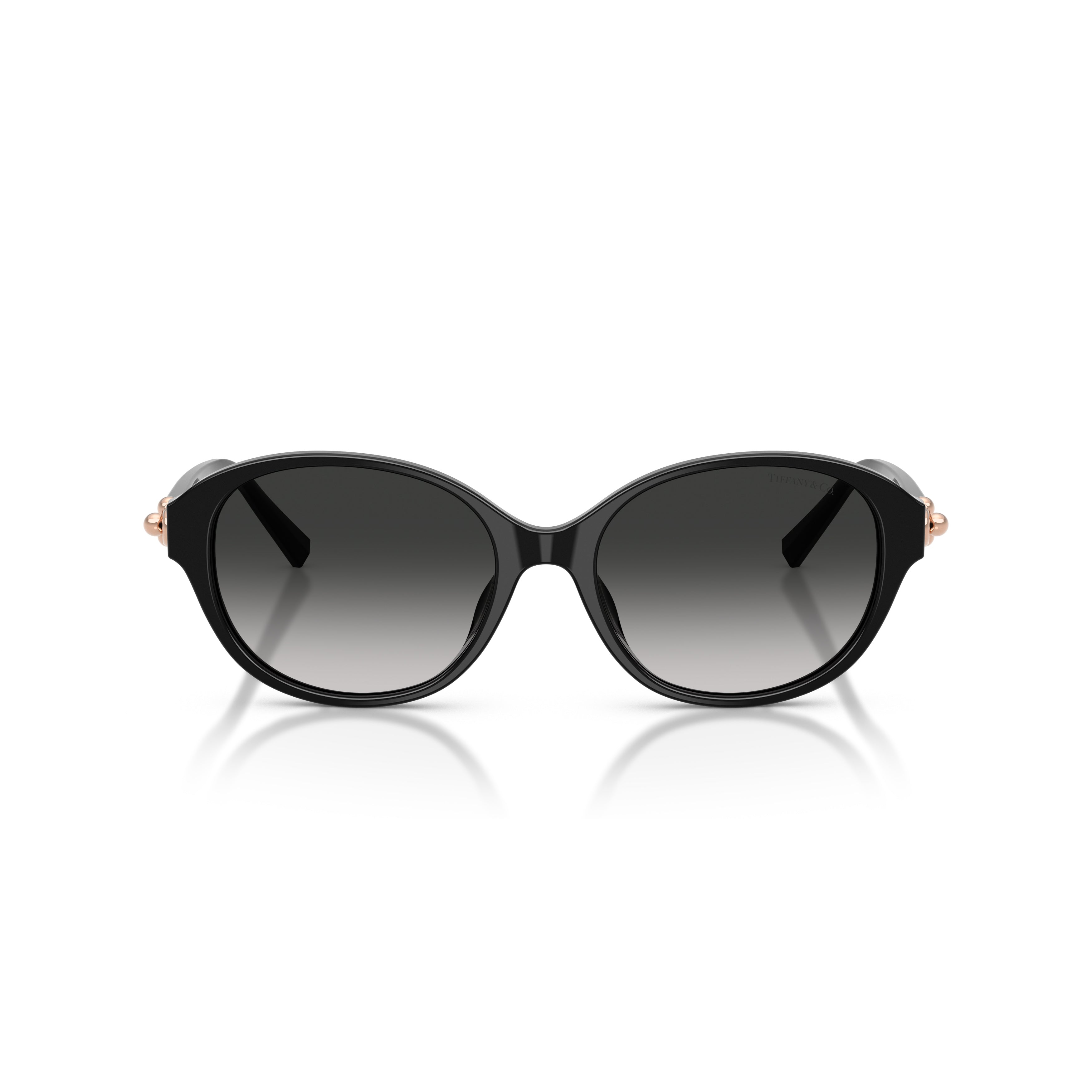 0tf4263d Rounded Black Acetate Sunglasses