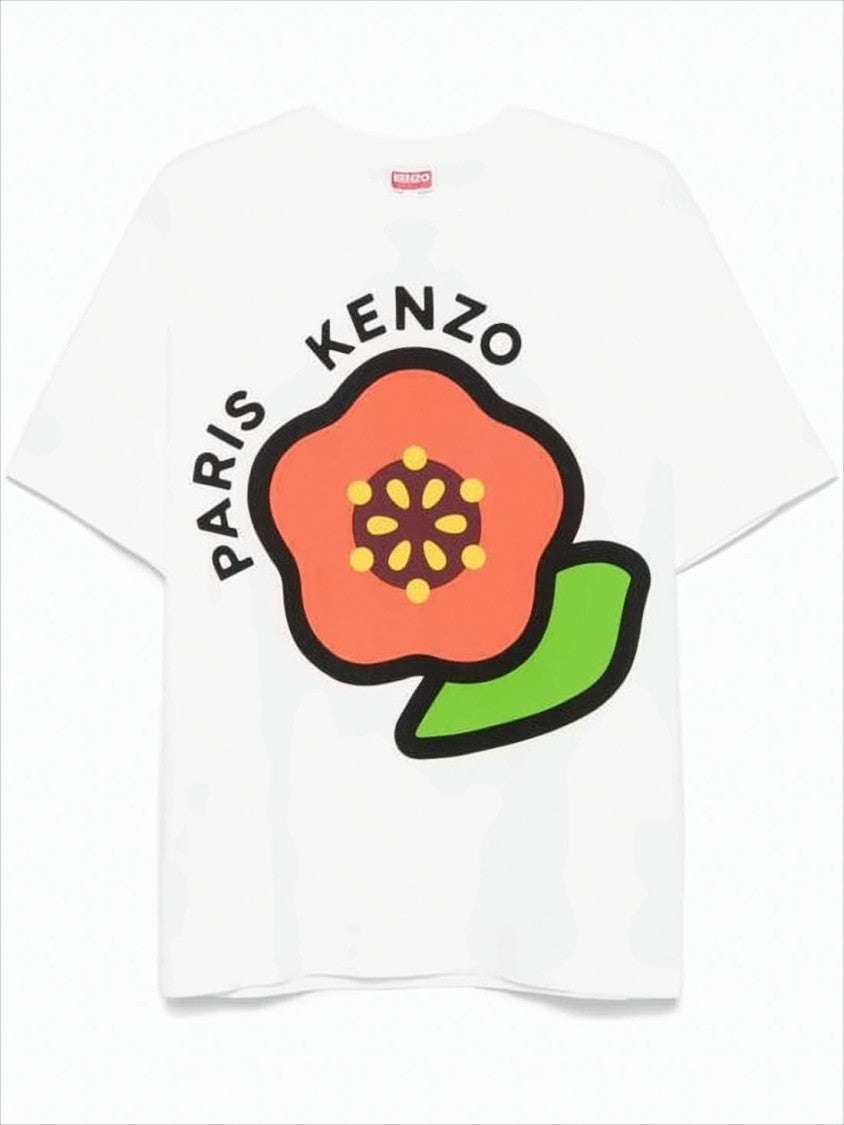 Short-Sleeved Graphic Flower T-Shirt