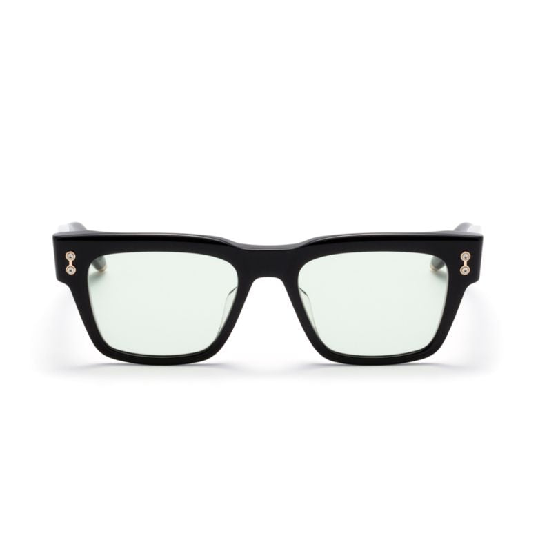 Columba Rectangular Frame Sunglasses with Gold Accents