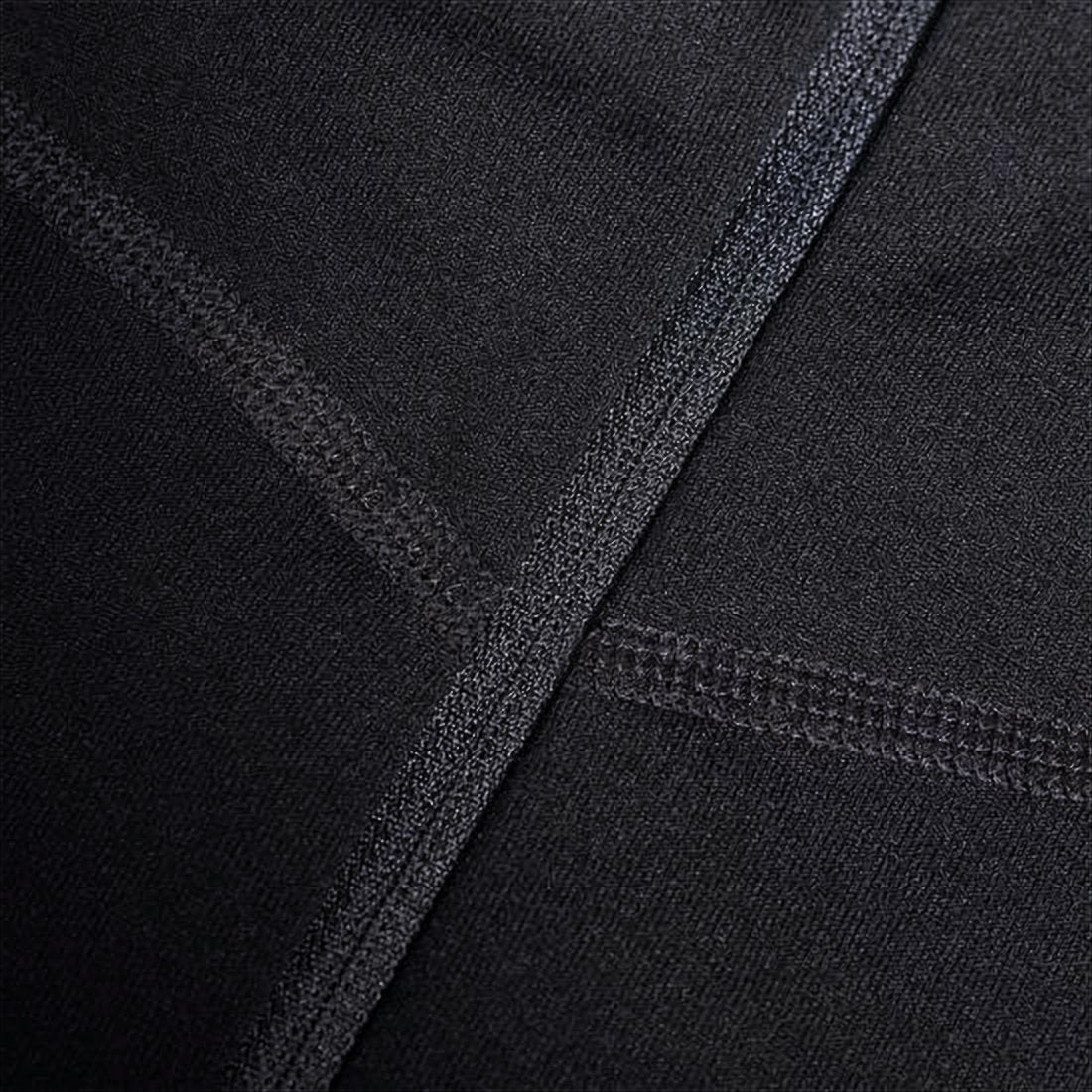 Fitted Black Padded Jacket with High Collar