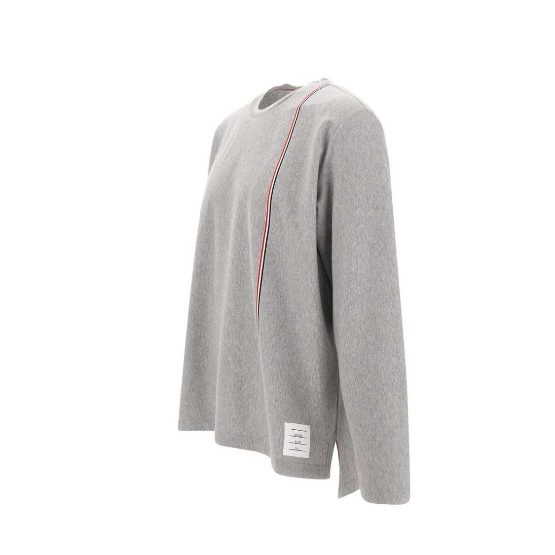 Long-Sleeve Cotton T-Shirt with Signature Stripe Detail