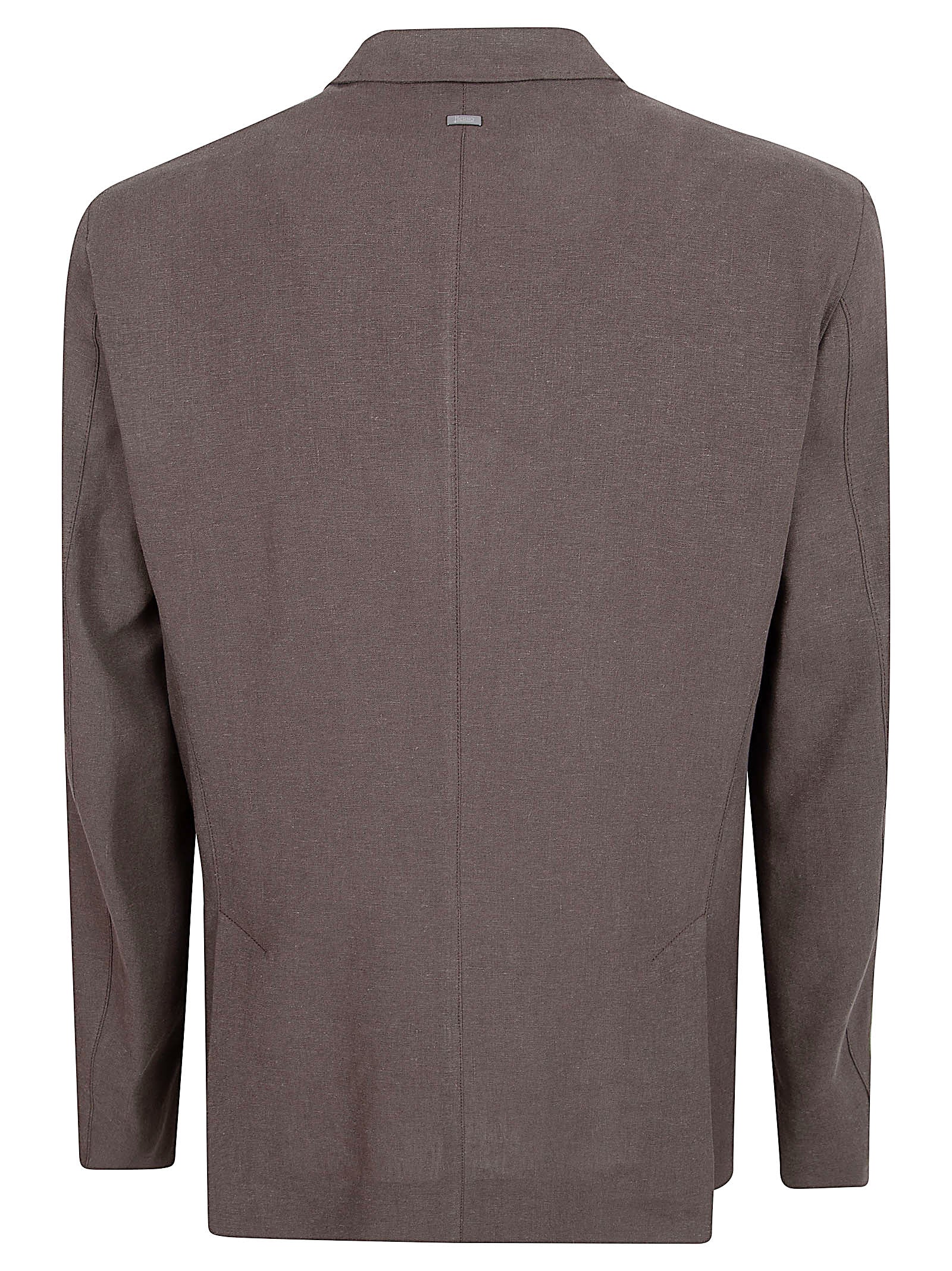 Tailored Linen-Cotton Blend Jacket with Notch Lapel