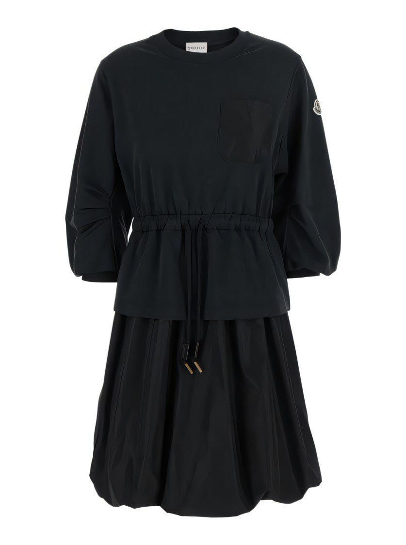 Midi Dress with Cinched Waist